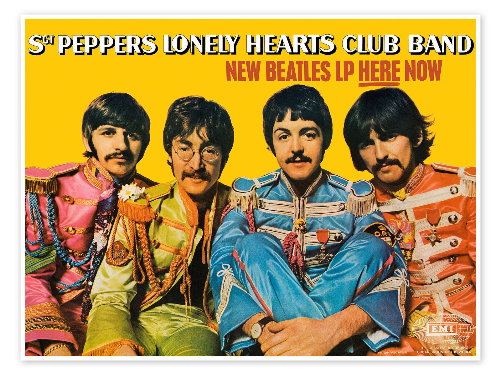 Sgt. Pepper's Lonely Hearts Club Band: An Iconic Vintage Beatles Poster