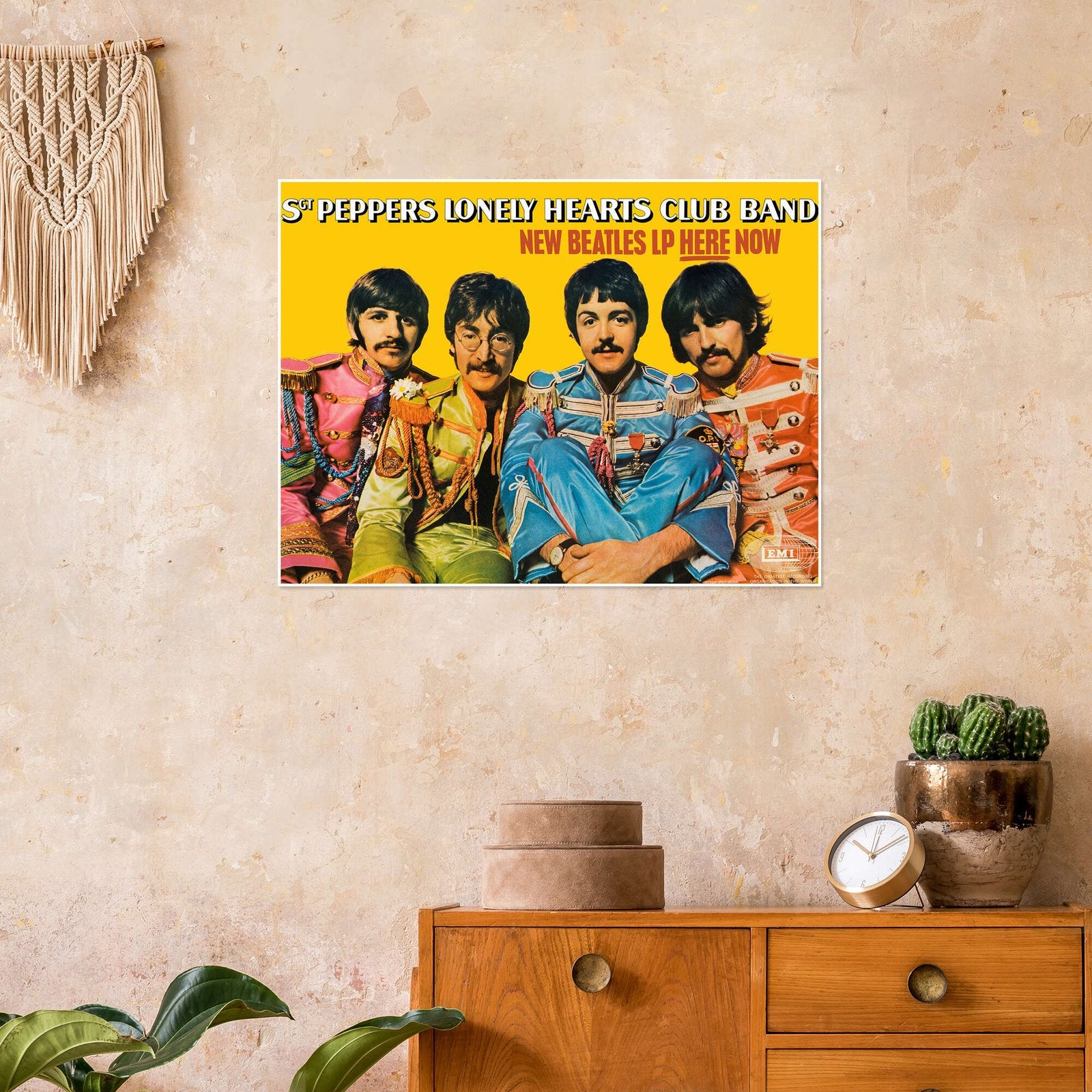 Sgt. Pepper's Lonely Hearts Club Band: An Iconic Vintage Beatles Poster