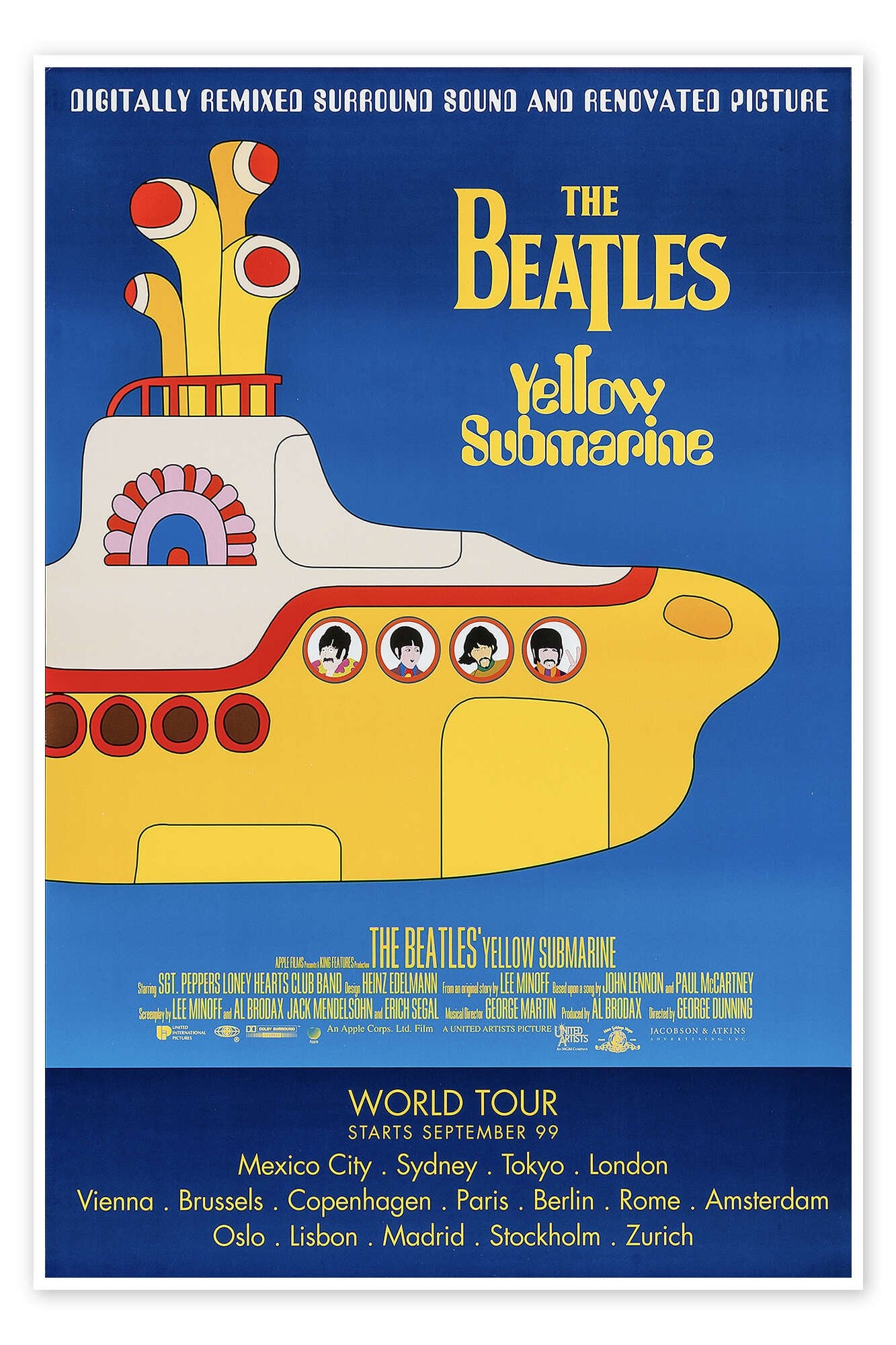 A Voyage to Pepperland: A Vintage Beatles Yellow Submarine Wall Art