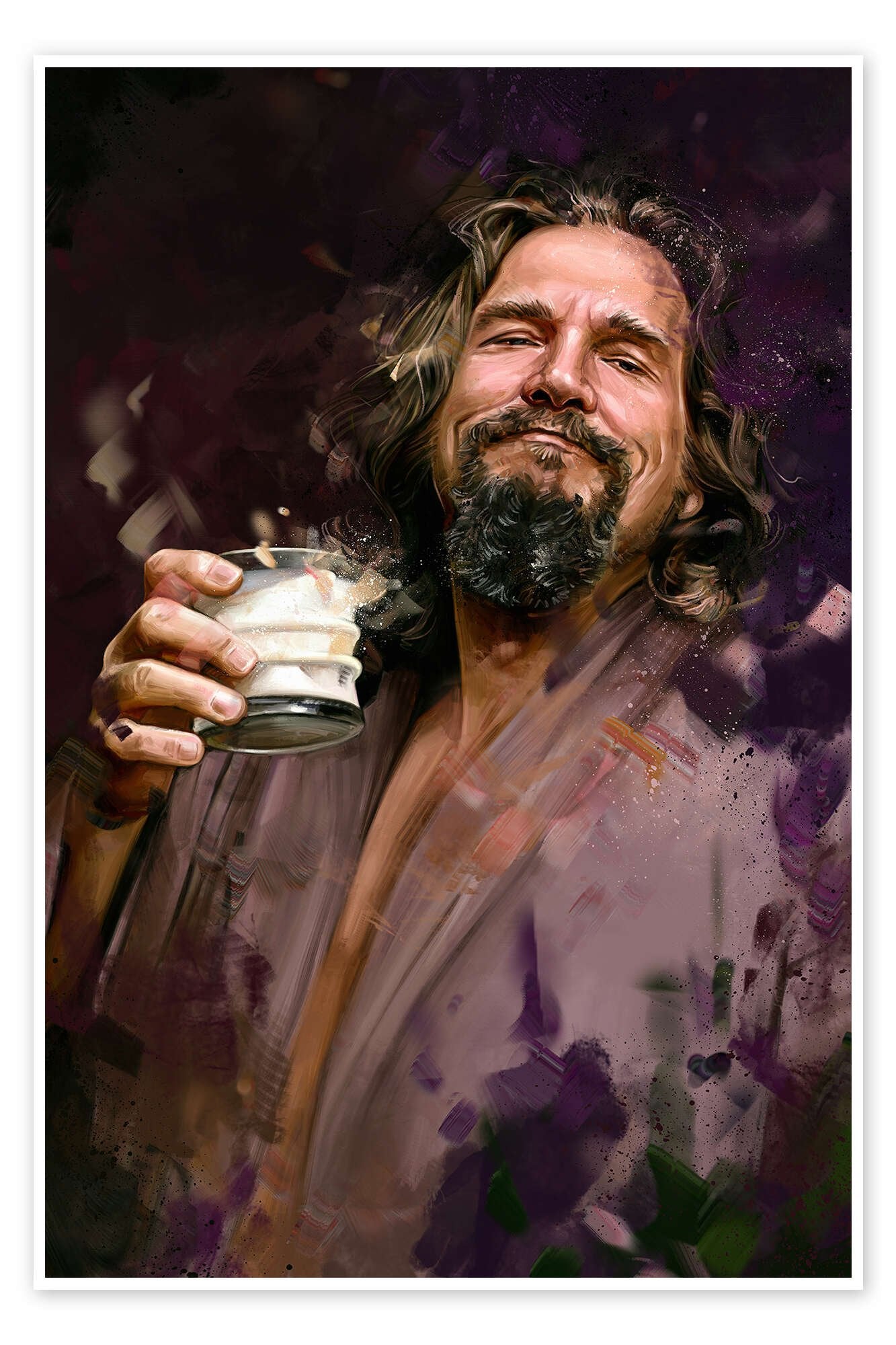 The Dude Abides: An Iconic Pop Art Big Lebowski Movie Wall Art
