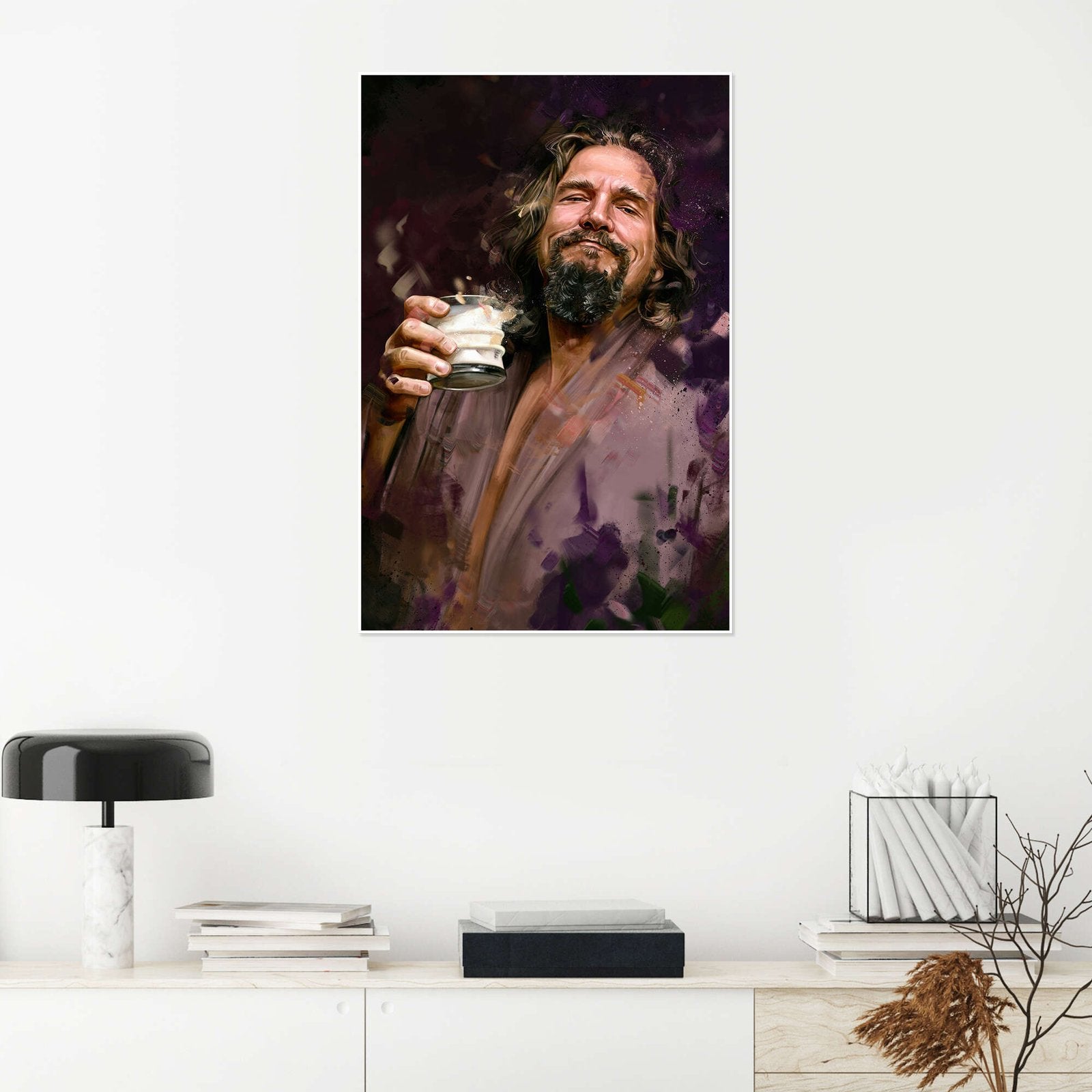 The Dude Abides: An Iconic Pop Art Big Lebowski Movie Wall Art