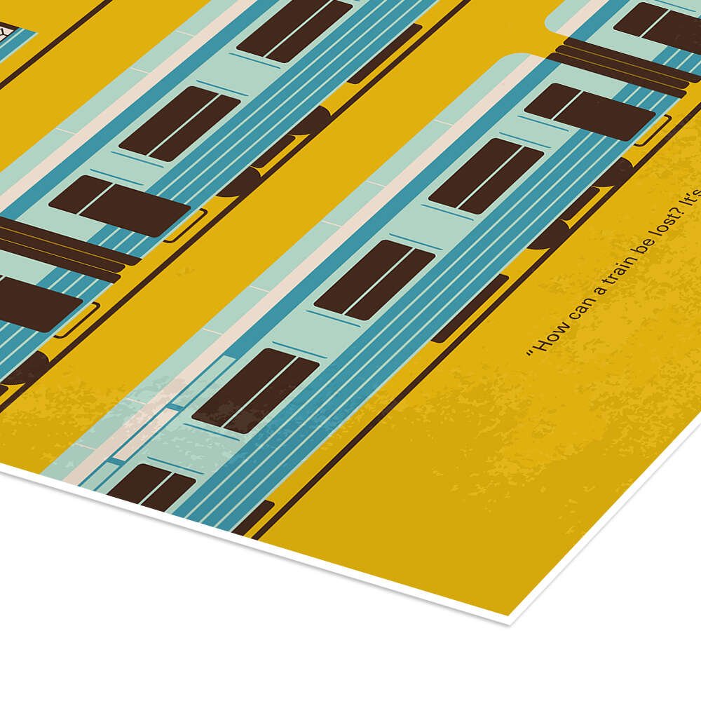 The Darjeeling Limited: An Iconic Minimalist Wes Anderson Movie Poster