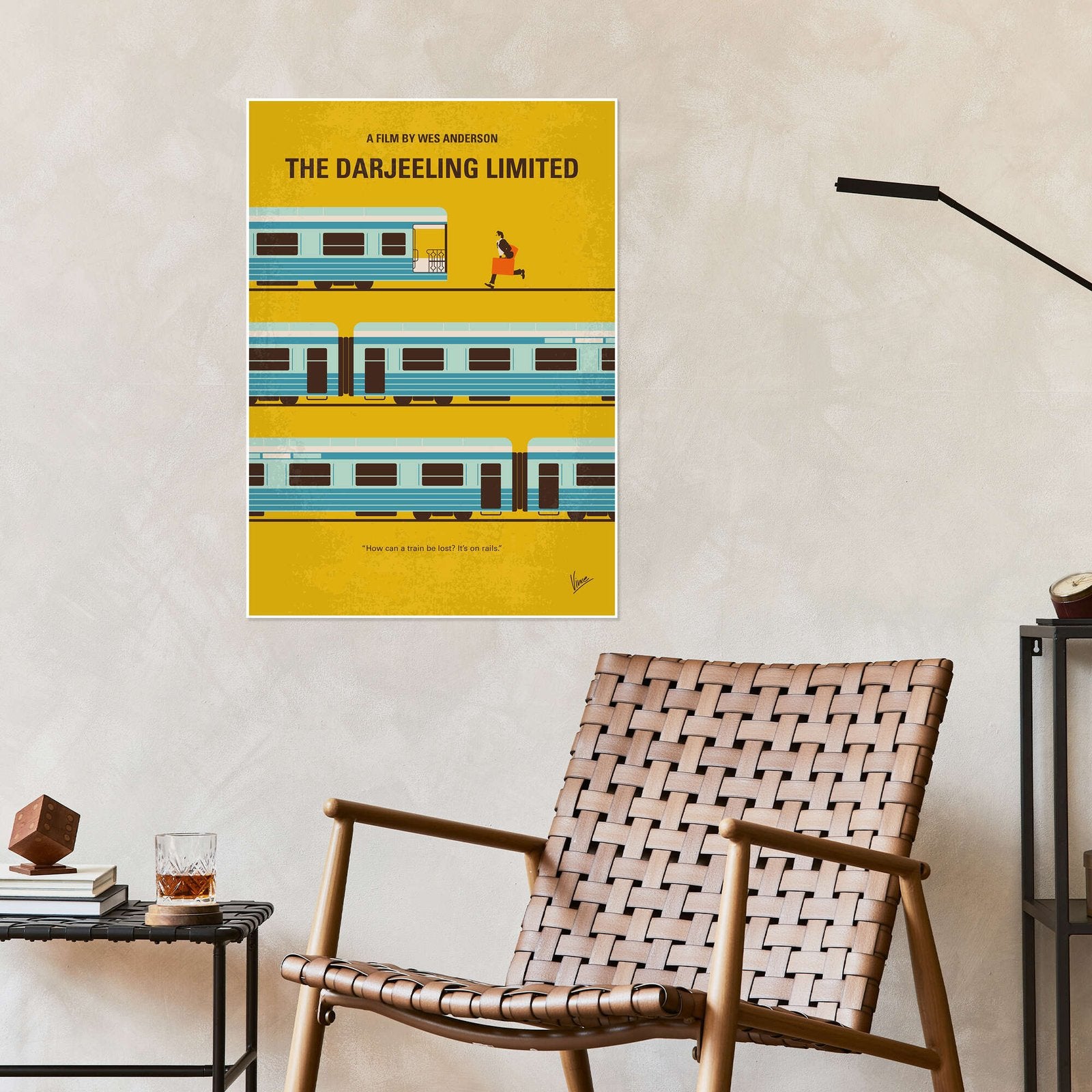 The Darjeeling Limited: An Iconic Minimalist Wes Anderson Movie Poster
