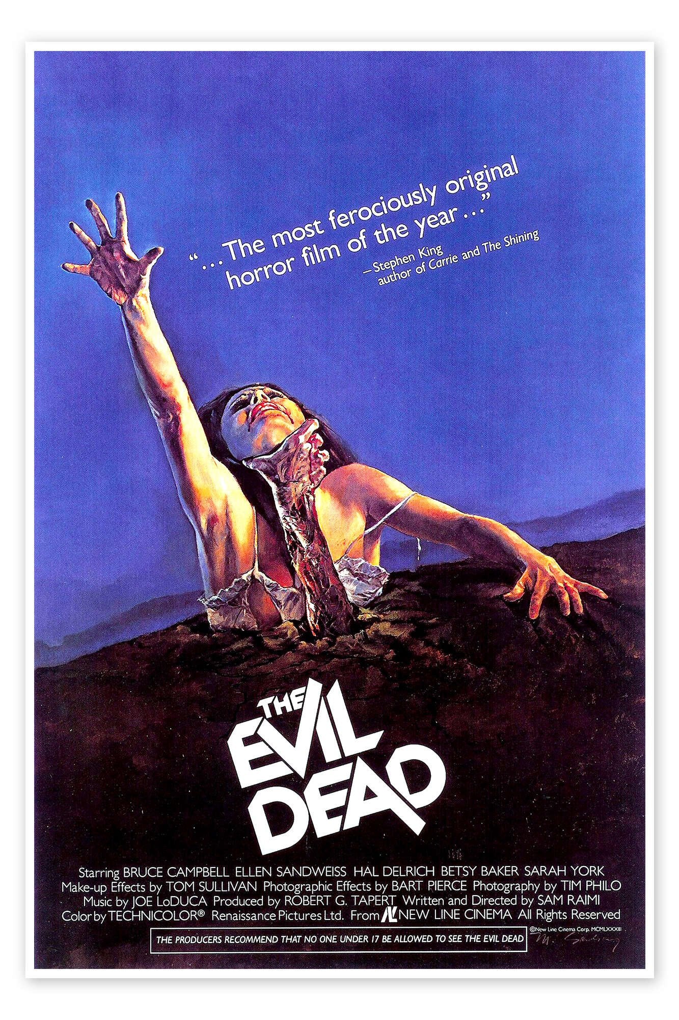 Join Us: An Iconic Vintage Evil Dead Horror Movie Poster Wall Art