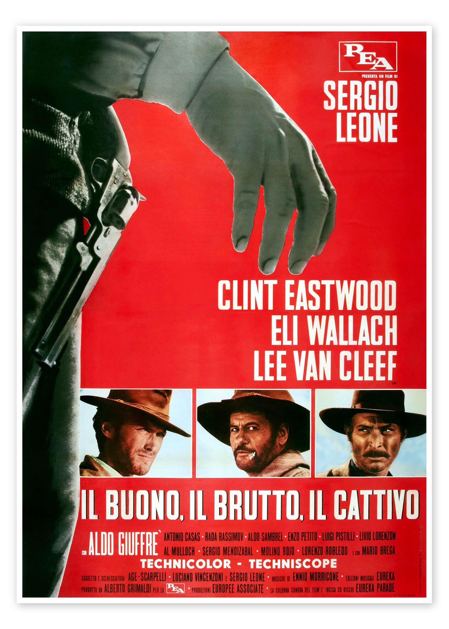 The Good, the Bad and the Ugly: An Iconic Vintage Western Movie Poster