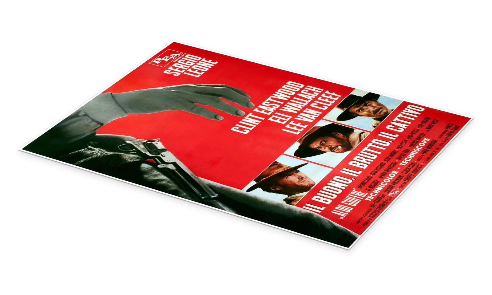 The Good, the Bad and the Ugly: An Iconic Vintage Western Movie Poster