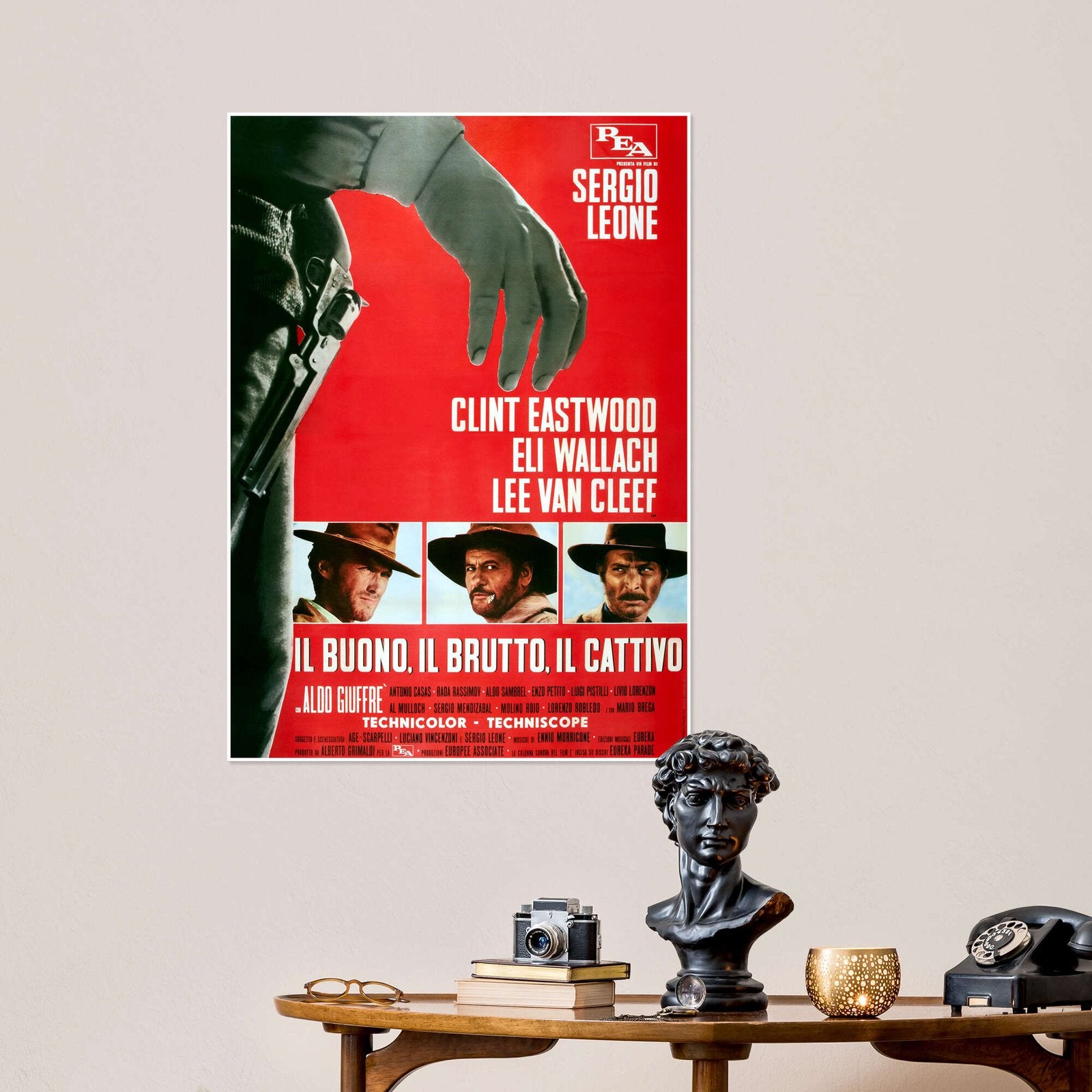 The Good, the Bad and the Ugly: An Iconic Vintage Western Movie Poster