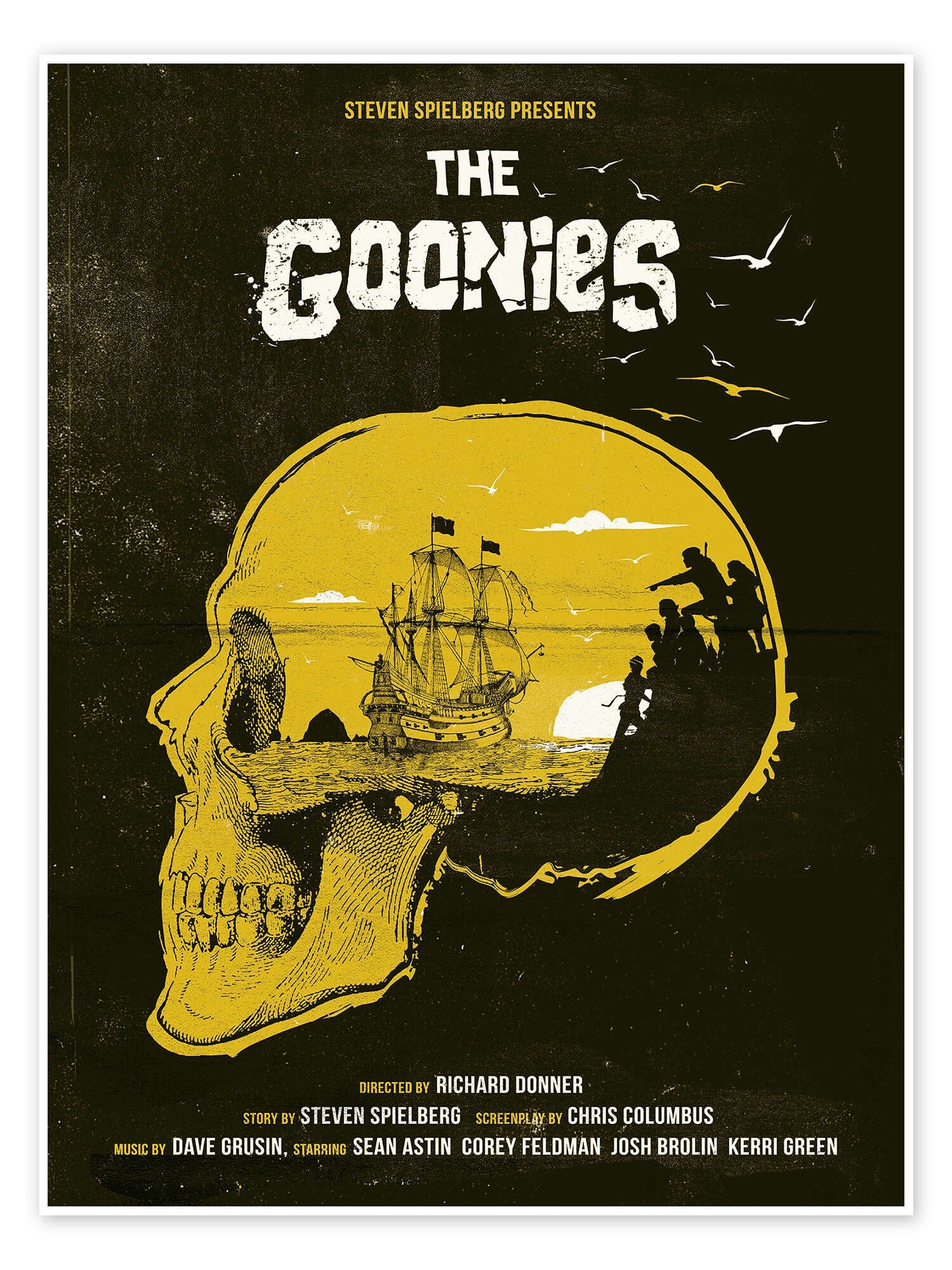 The Goonies Never Say Die: An Iconic Vintage Adventure Movie Poster