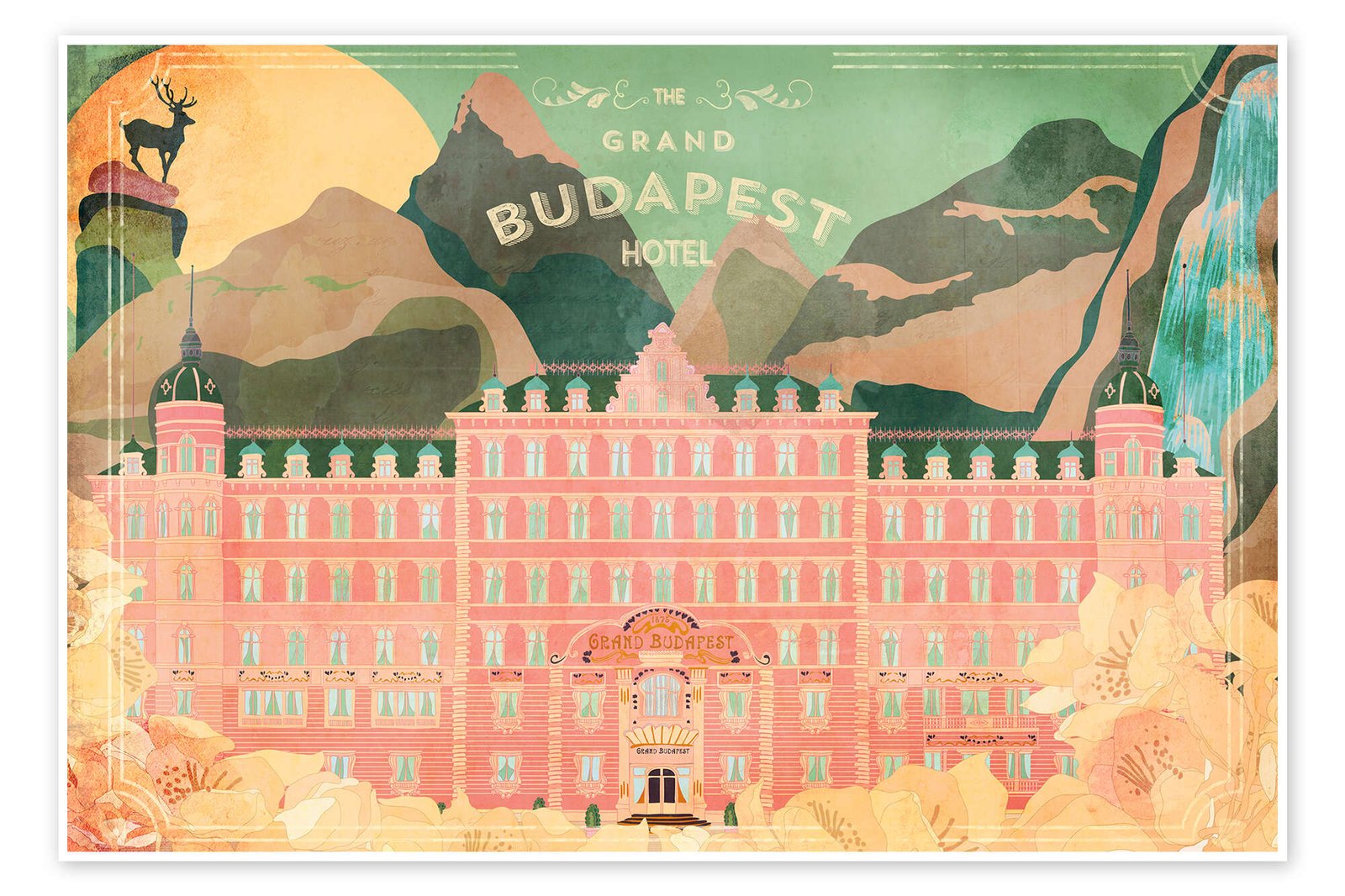 Grand Budapest Hotel Poster - Zubrowka's Jewel Wes Anderson Art