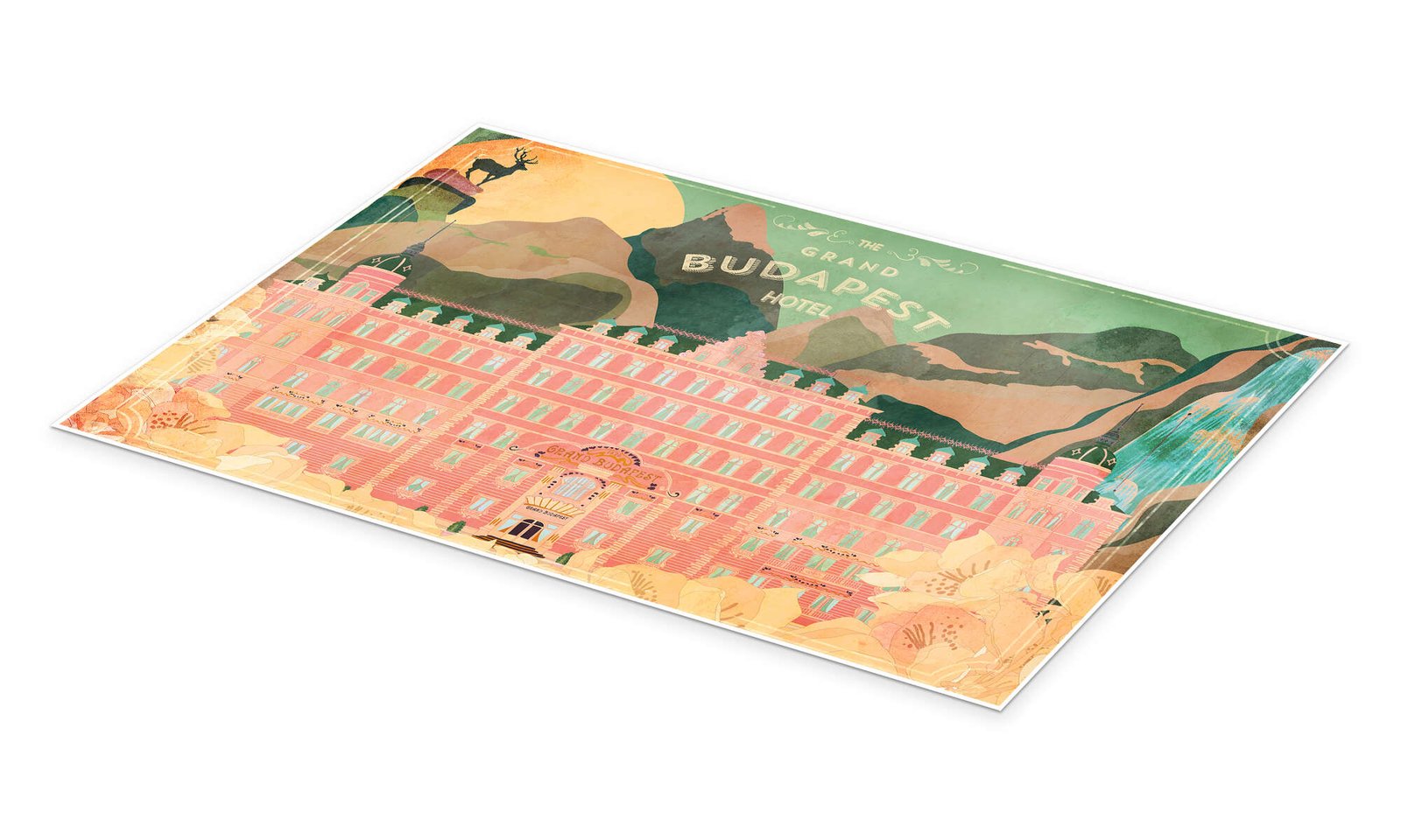 Grand Budapest Hotel Poster - Zubrowka's Jewel Wes Anderson Art