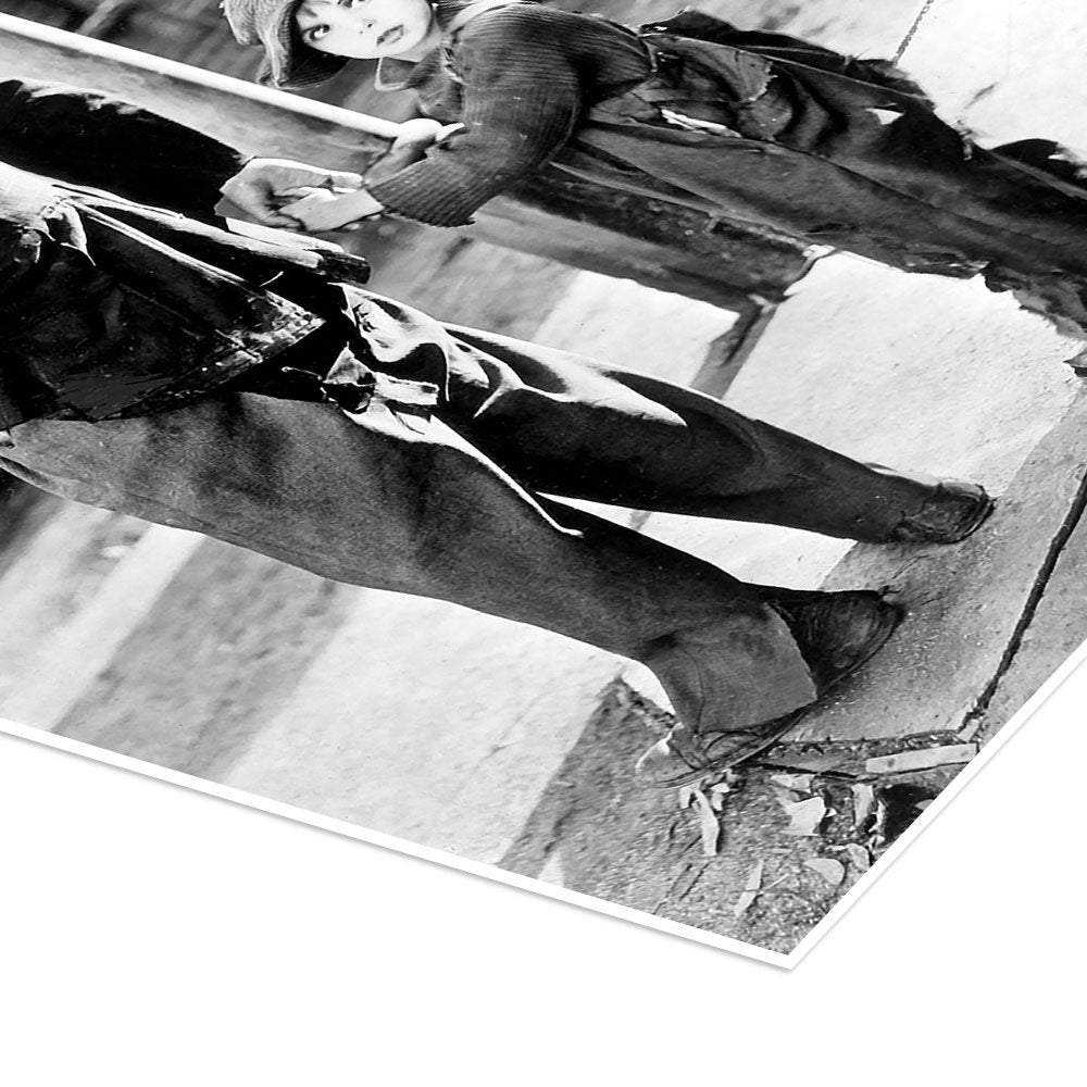 The Kid: An Iconic Vintage Charlie Chaplin Movie Wall Art Print