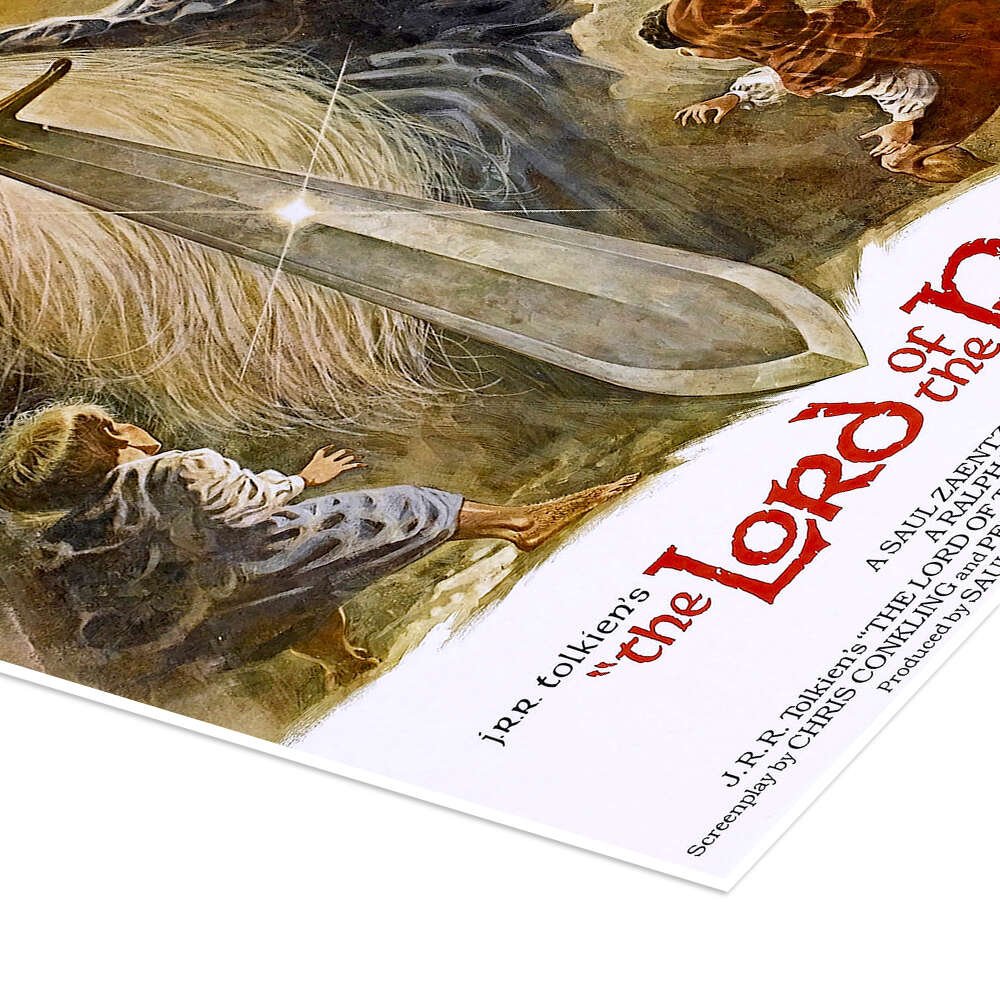 The Lord of the Rings: An Iconic Vintage Animated Movie Poster