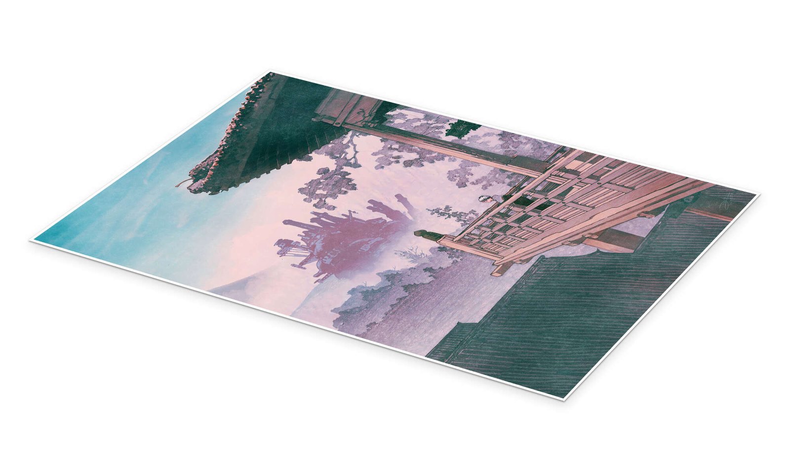 Howl's Moving Castle: A Ukiyo-e Style Vintage Ghibli Wall Art