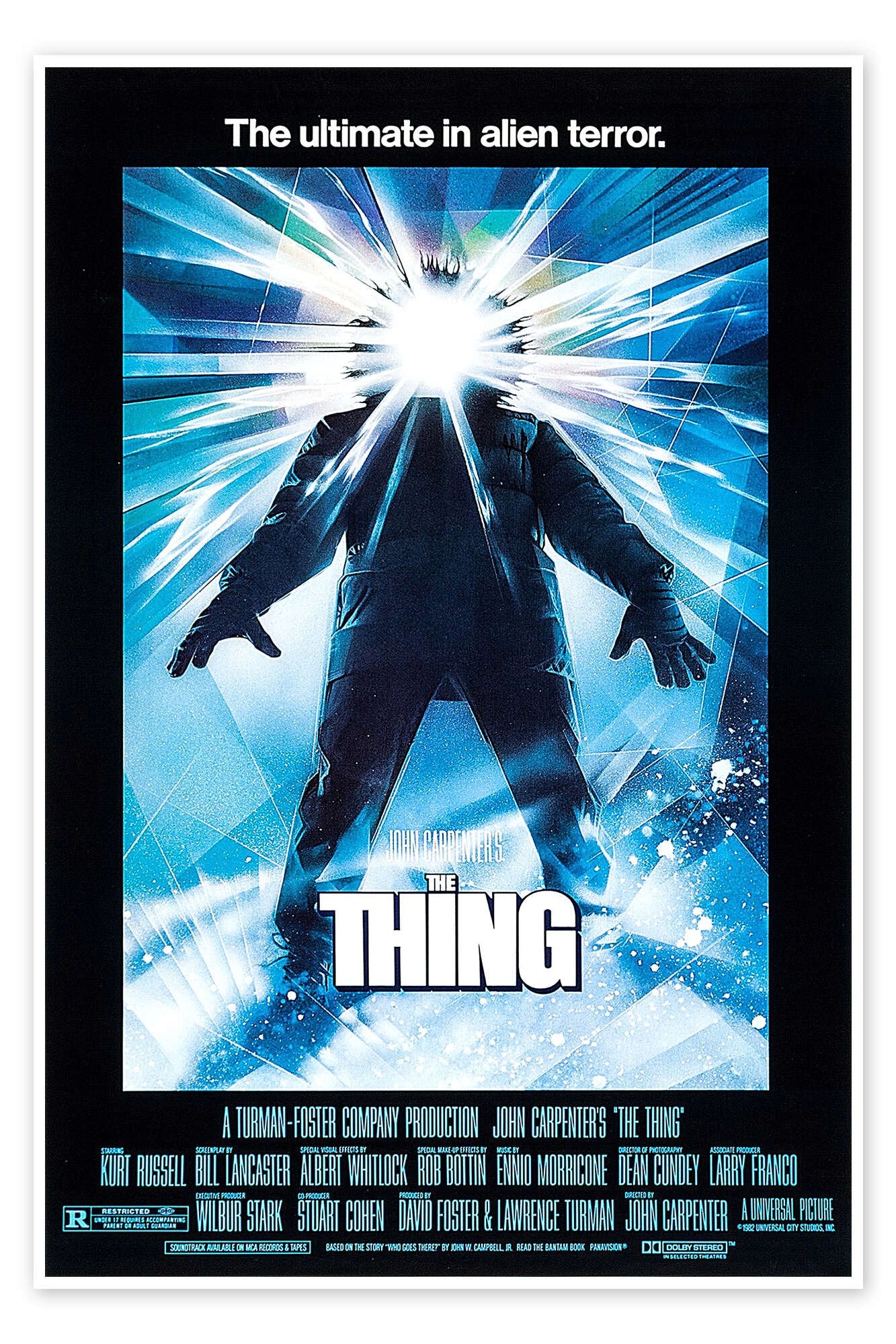 The Thing: An Iconic Vintage 80s Horror Movie Poster Wall Art