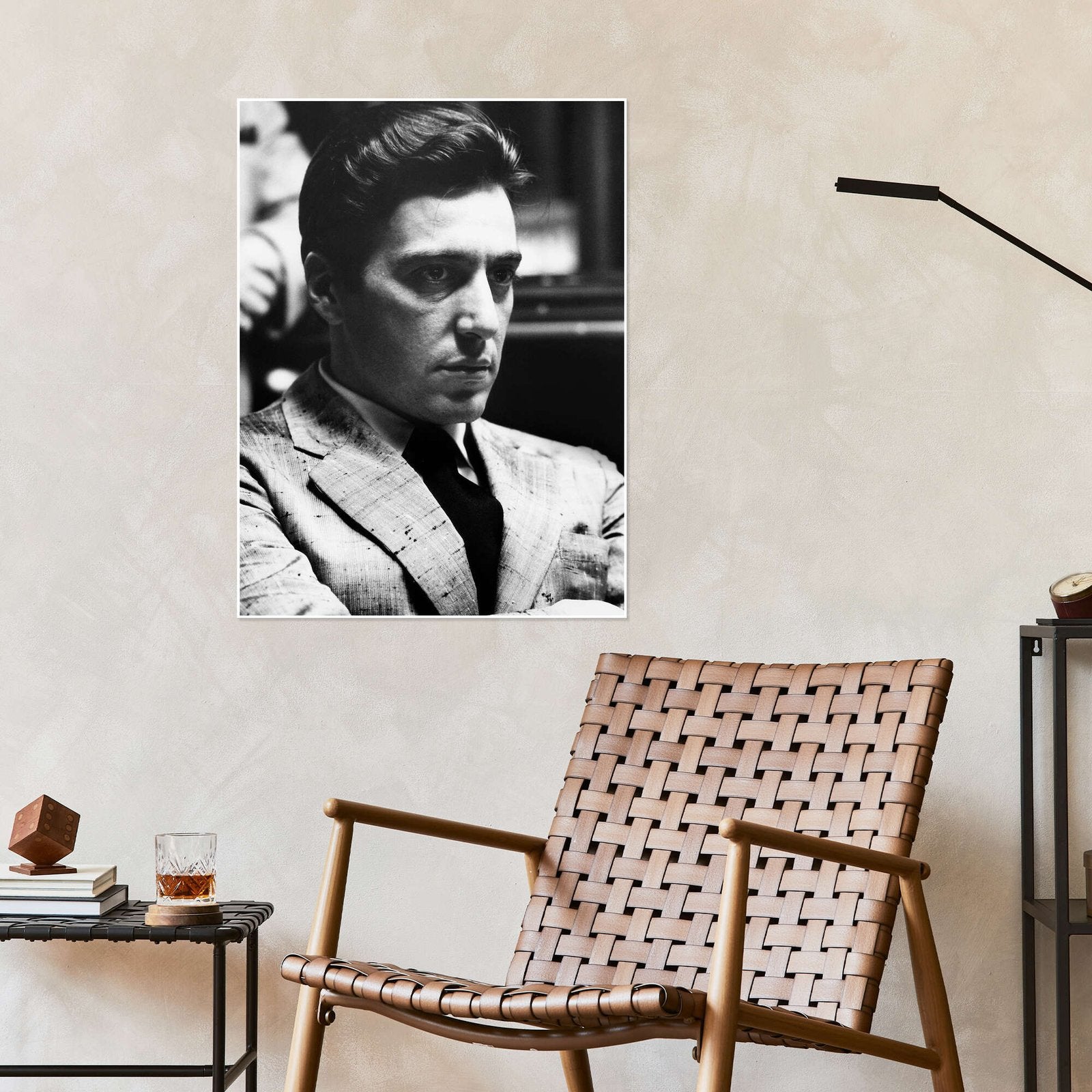 The Don's Gaze: An Iconic Vintage Godfather Movie Wall Art Print