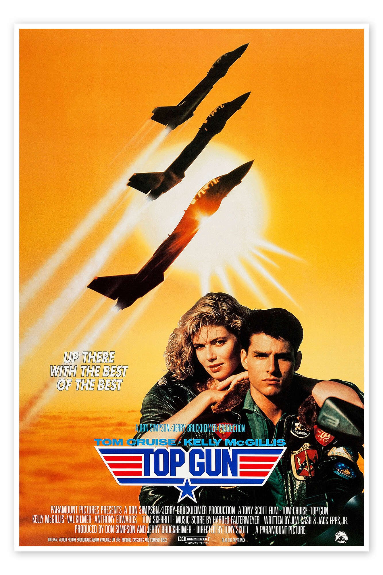 Top Gun: An Iconic Vintage 80s Action Movie Poster Wall Art