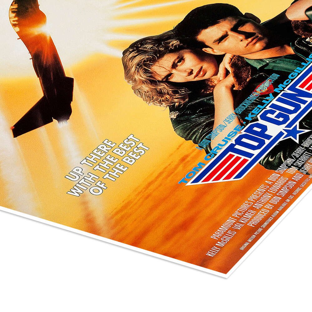 Top Gun: An Iconic Vintage 80s Action Movie Poster Wall Art