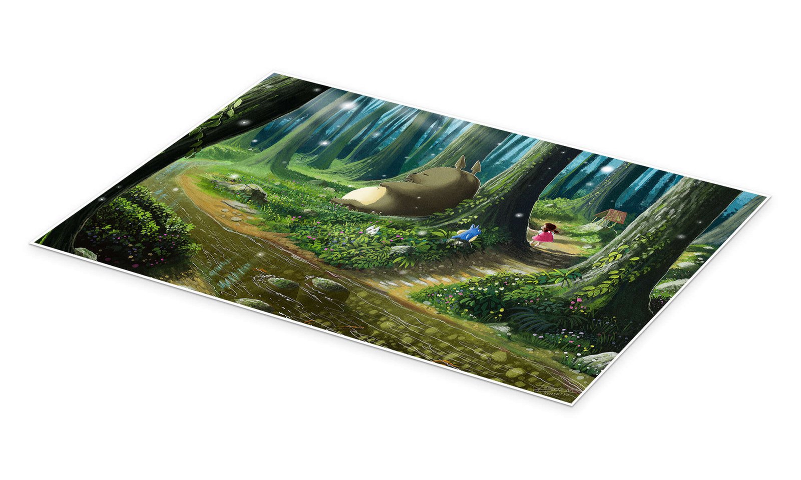 My Neighbor Totoro Art - Vintage Studio Ghibli Canvas