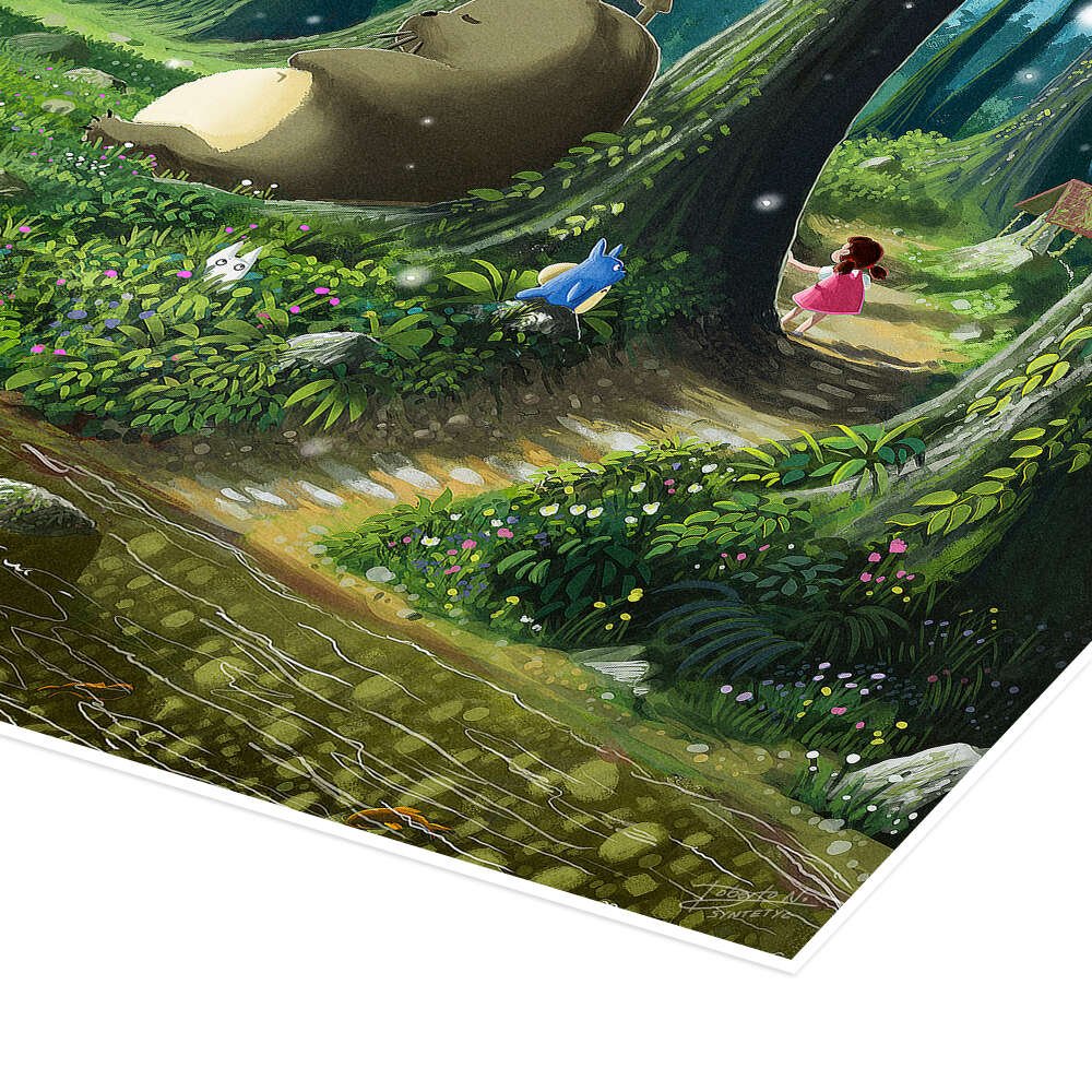 My Neighbor Totoro Art - Vintage Studio Ghibli Canvas