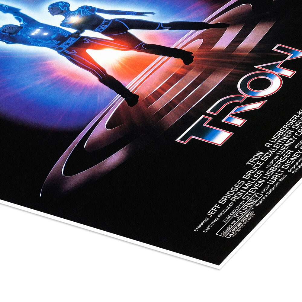 Tron: An Iconic Vintage 80s Sci-Fi Movie Poster Wall Art