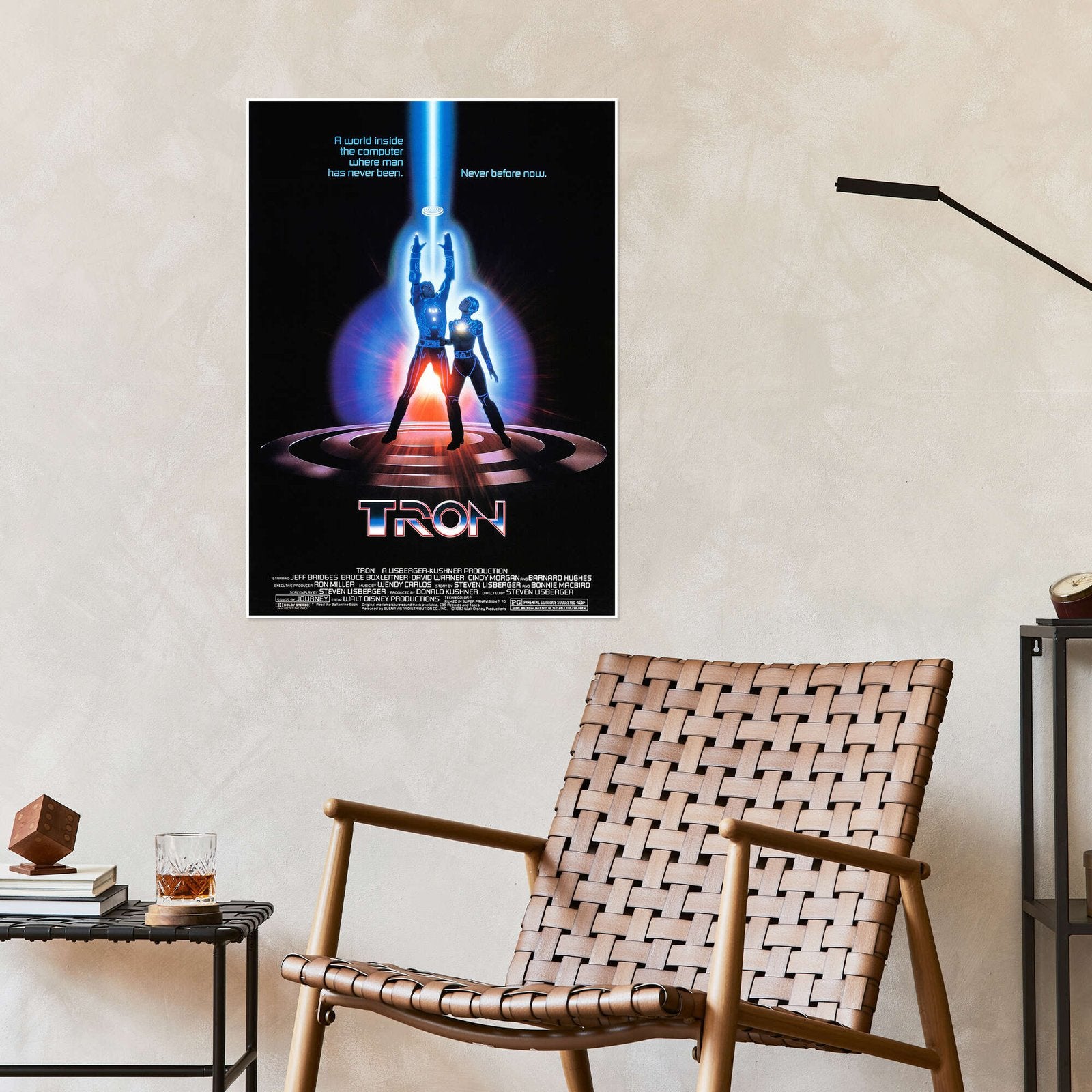 Tron: An Iconic Vintage 80s Sci-Fi Movie Poster Wall Art