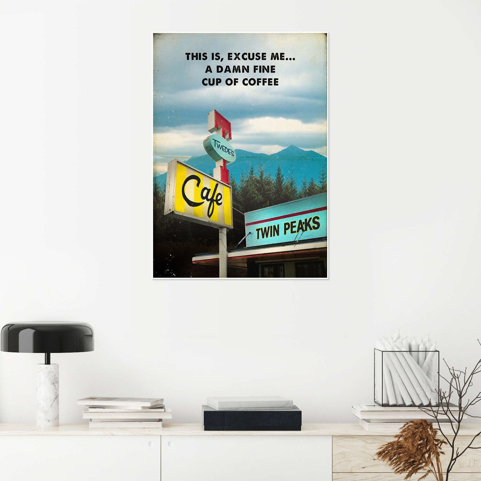 A Damn Fine Cup of Coffee: An Iconic Vintage Twin Peaks TV Show Poster