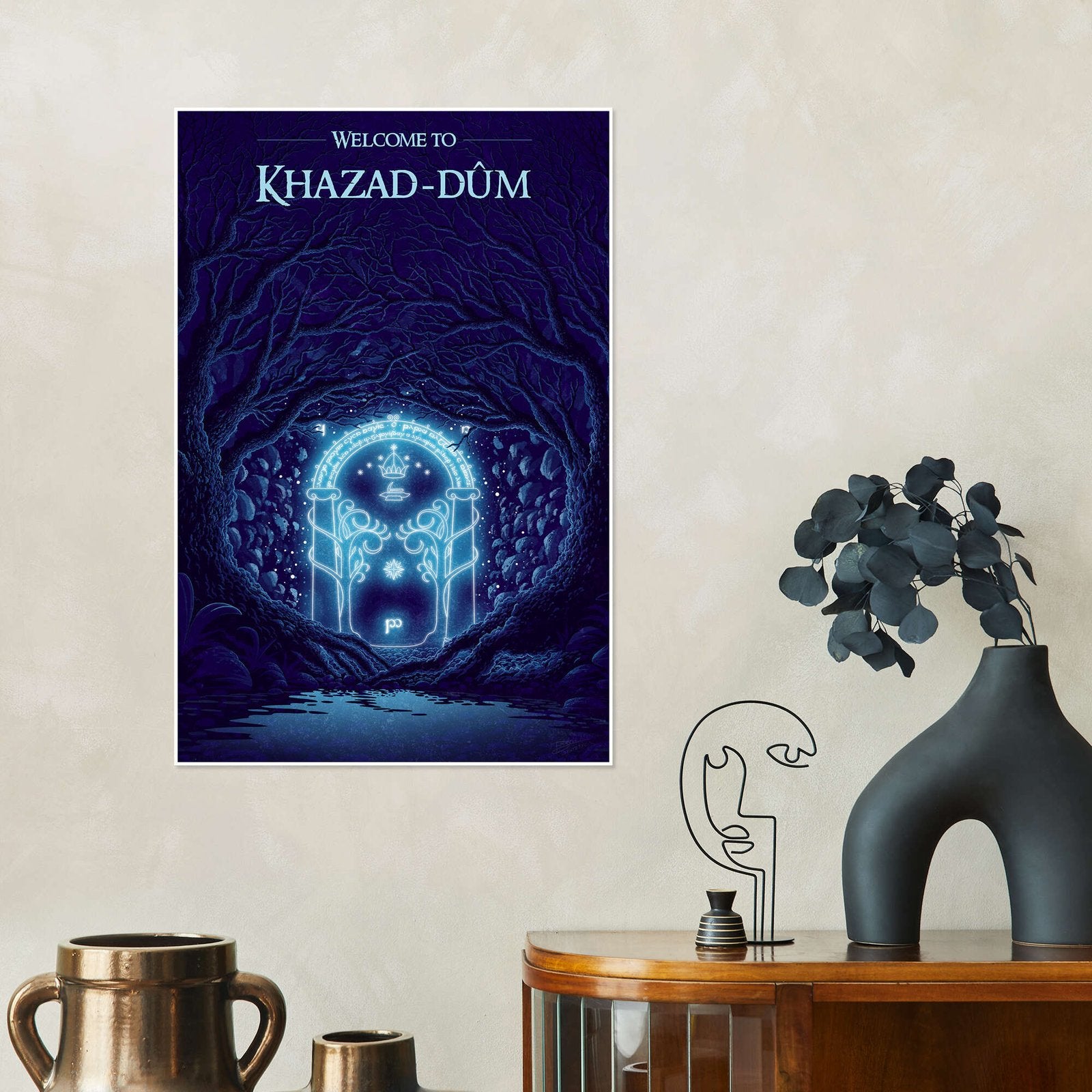 Lord of the Rings Art - Welcome to Khazad-dum Vintage Poster