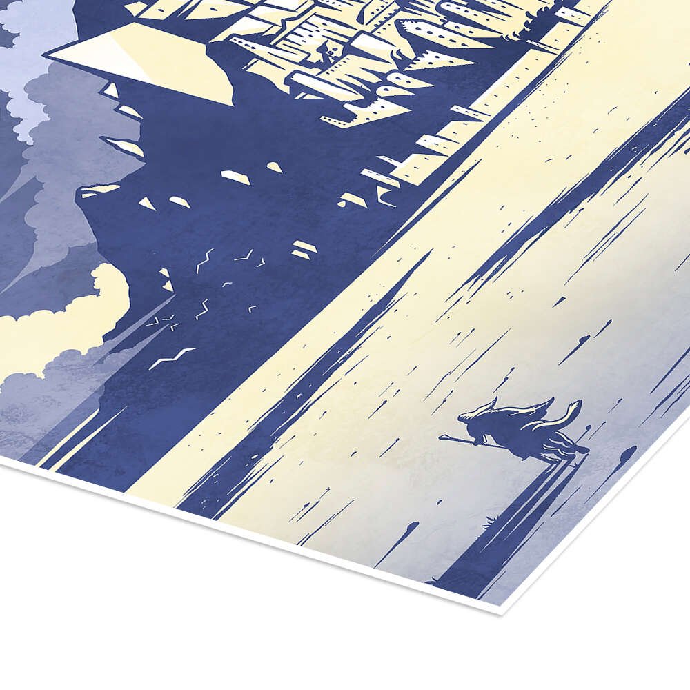 Minimalist LOTR Art - Welcome to Minas Tirith Travel Poster