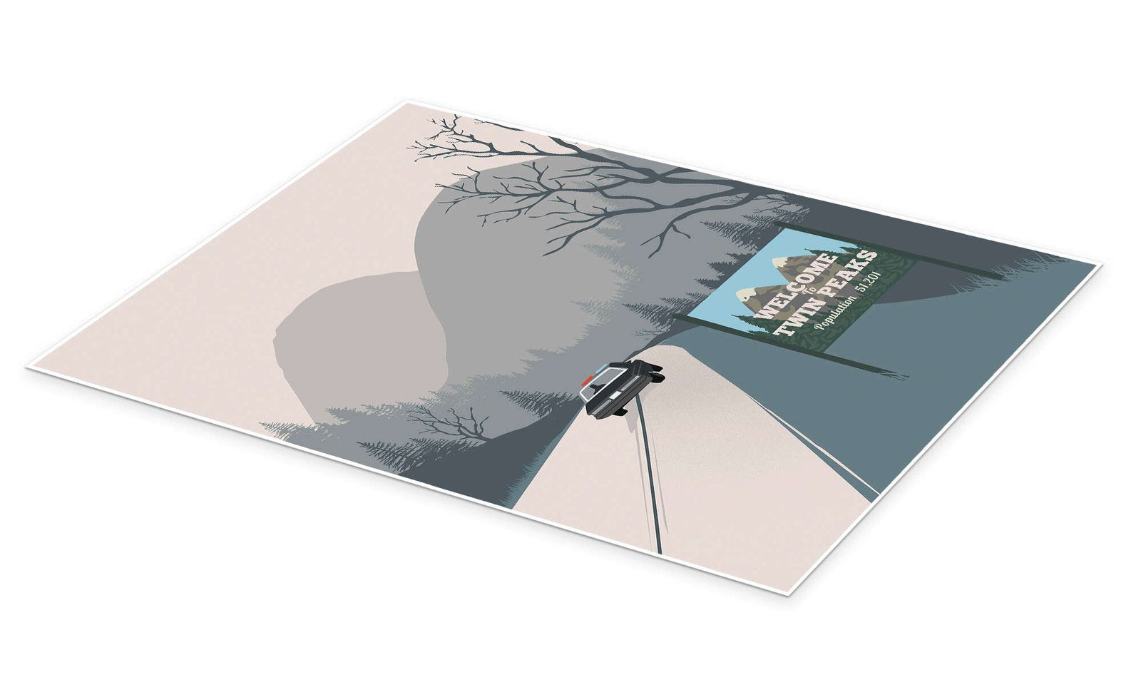 Twin Peaks Poster - Welcome to Twin Peaks Minimalist Art