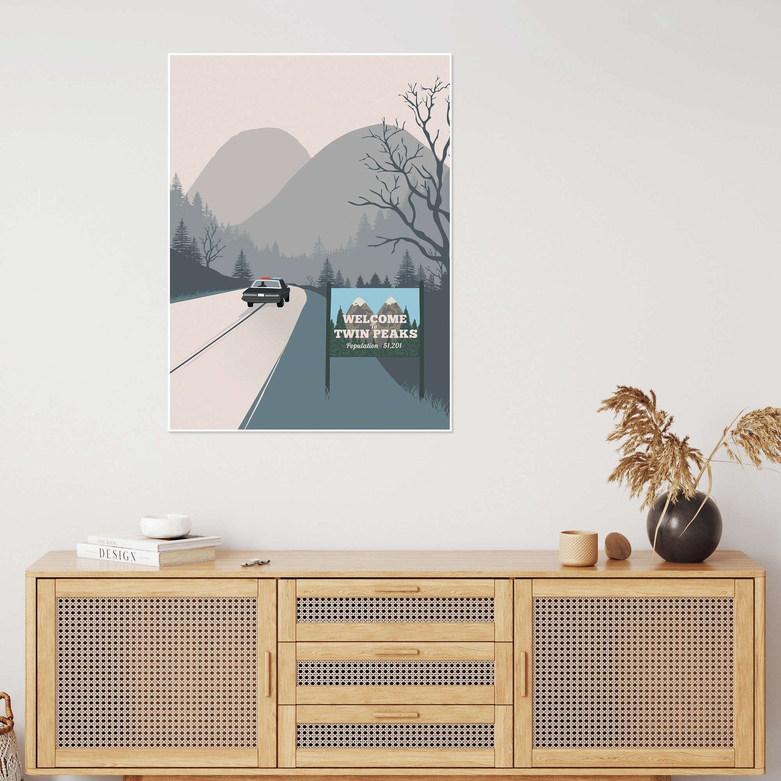 Twin Peaks Poster - Welcome to Twin Peaks Minimalist Art
