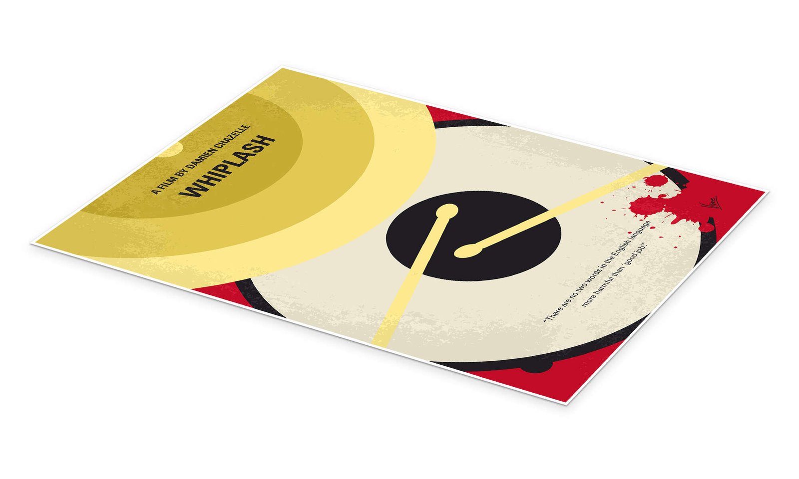 Whiplash Movie Poster - Minimalist Music Wall Art