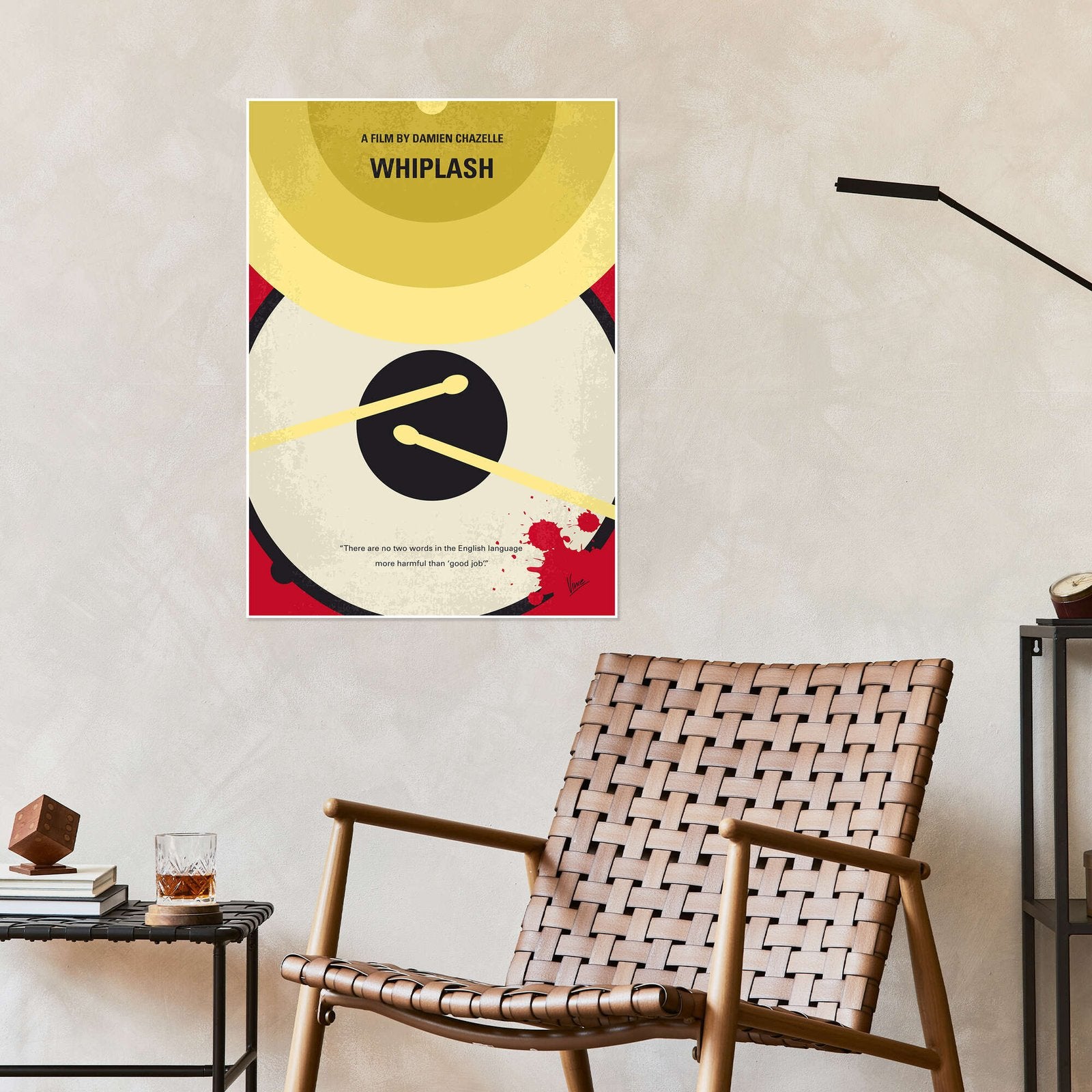 Whiplash Movie Poster - Minimalist Music Wall Art