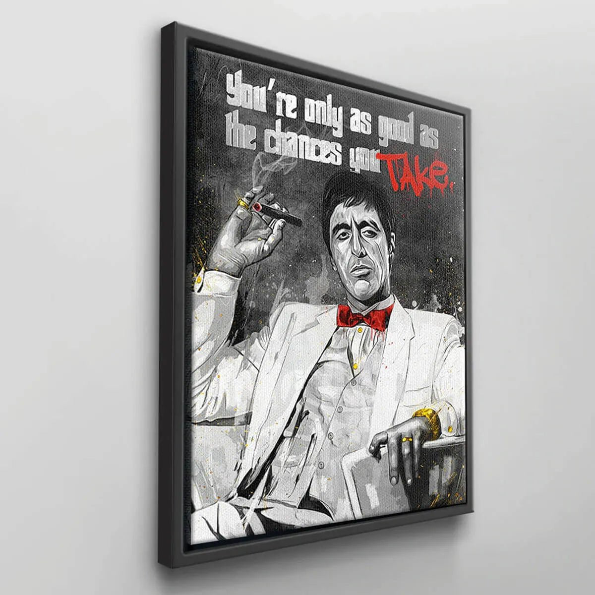 Take The Chance: A Bold Pop Art Scarface Movie Wall Art Print