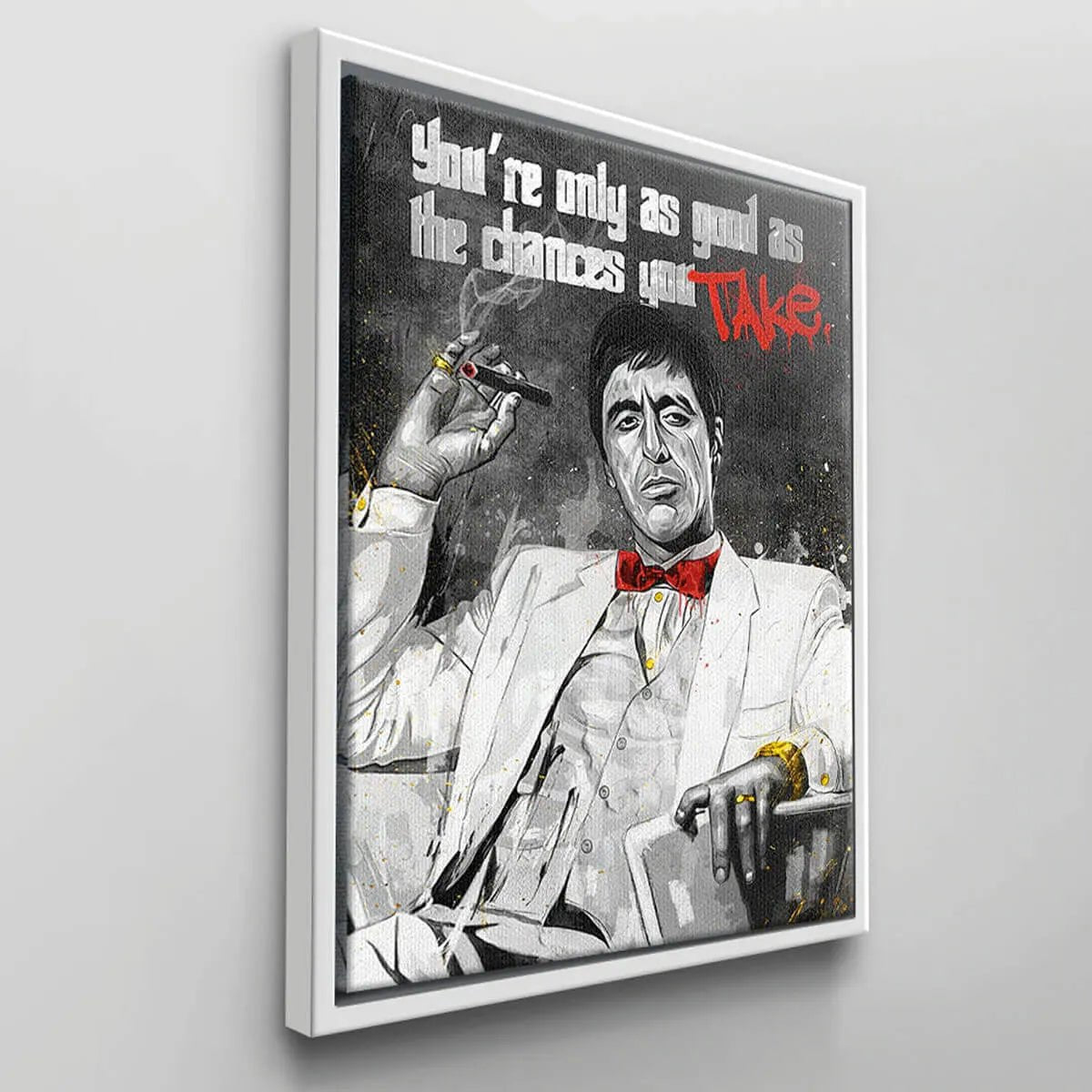 Take The Chance: A Bold Pop Art Scarface Movie Wall Art Print