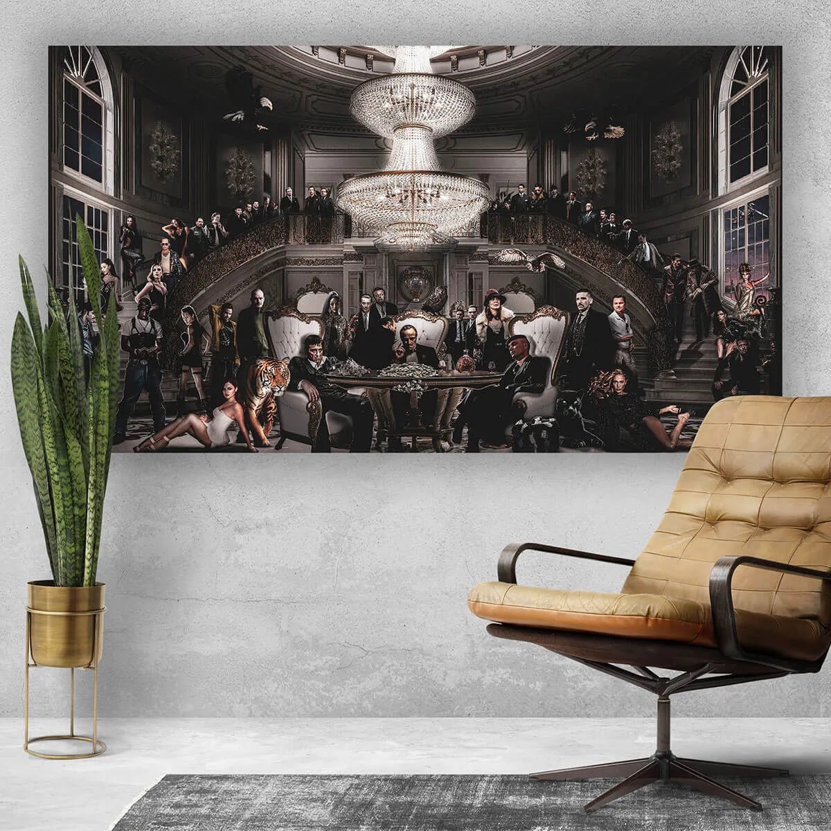 The Commission: An Epic Pop Art Gangster Movie Wall Art Collage