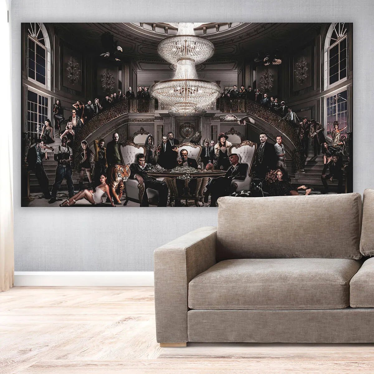 The Commission: An Epic Pop Art Gangster Movie Wall Art Collage