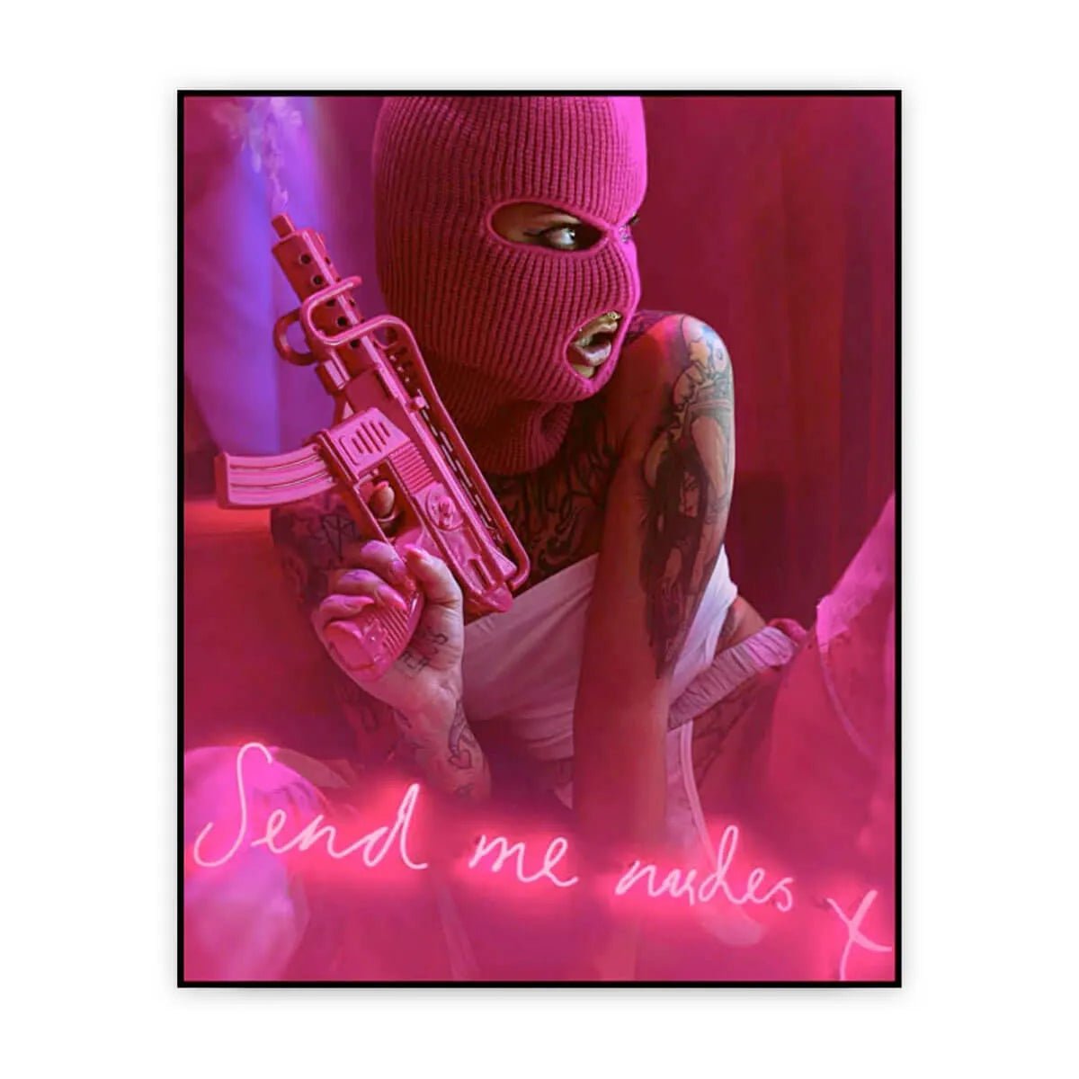 Pop Art Wall Art - Pink Rebel Bold Statement Piece
