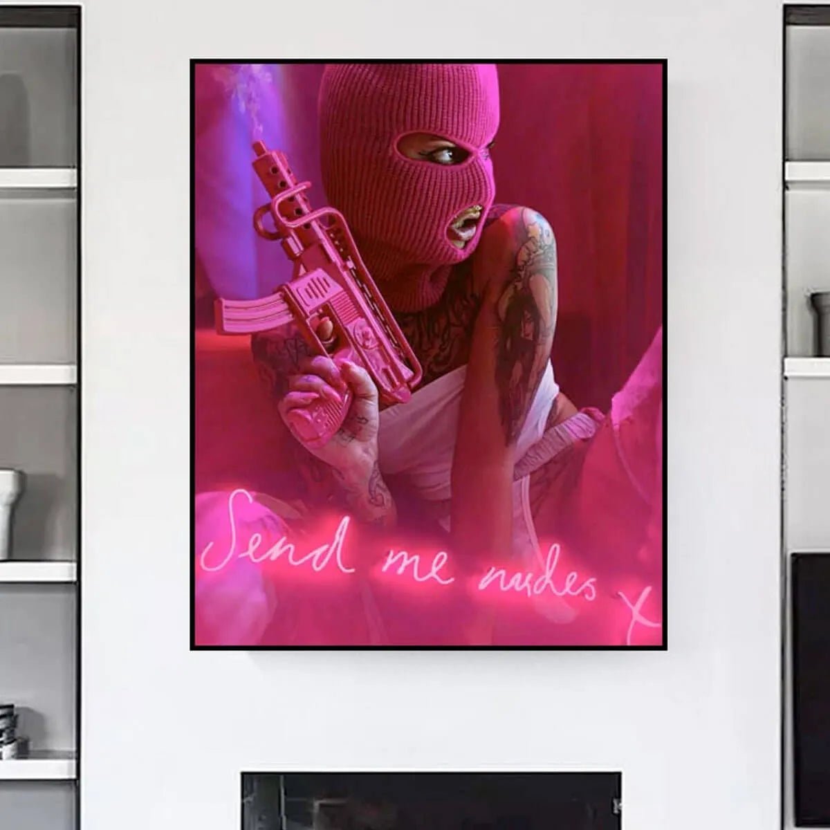 Pop Art Wall Art - Pink Rebel Bold Statement Piece