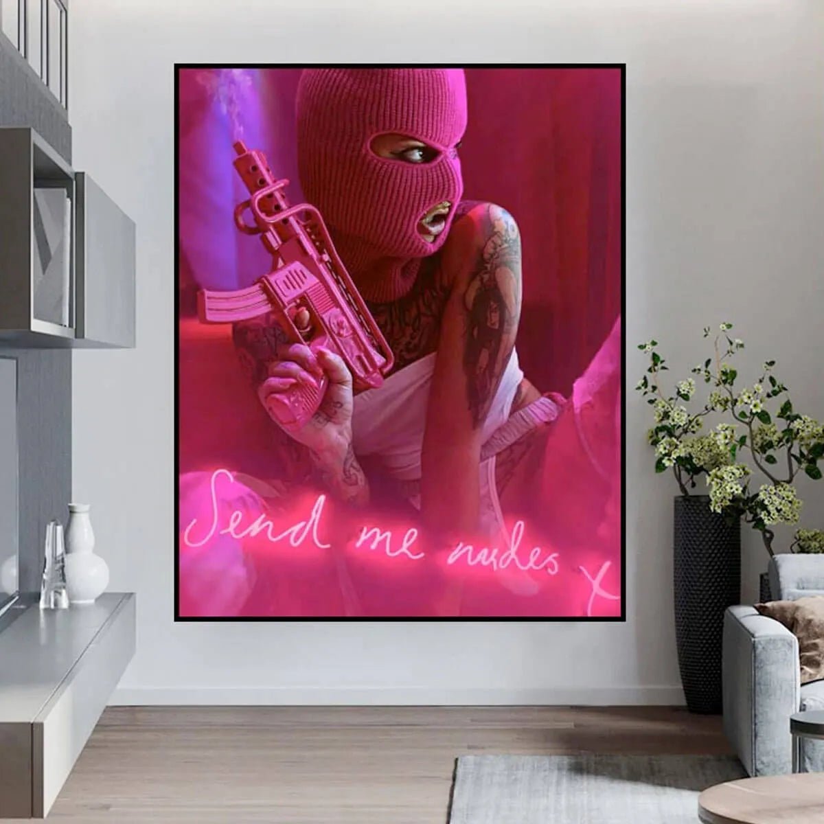 Pop Art Wall Art - Pink Rebel Bold Statement Piece