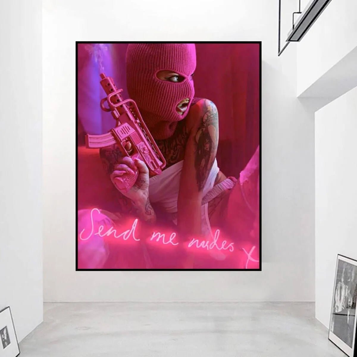 Pop Art Wall Art - Pink Rebel Bold Statement Piece