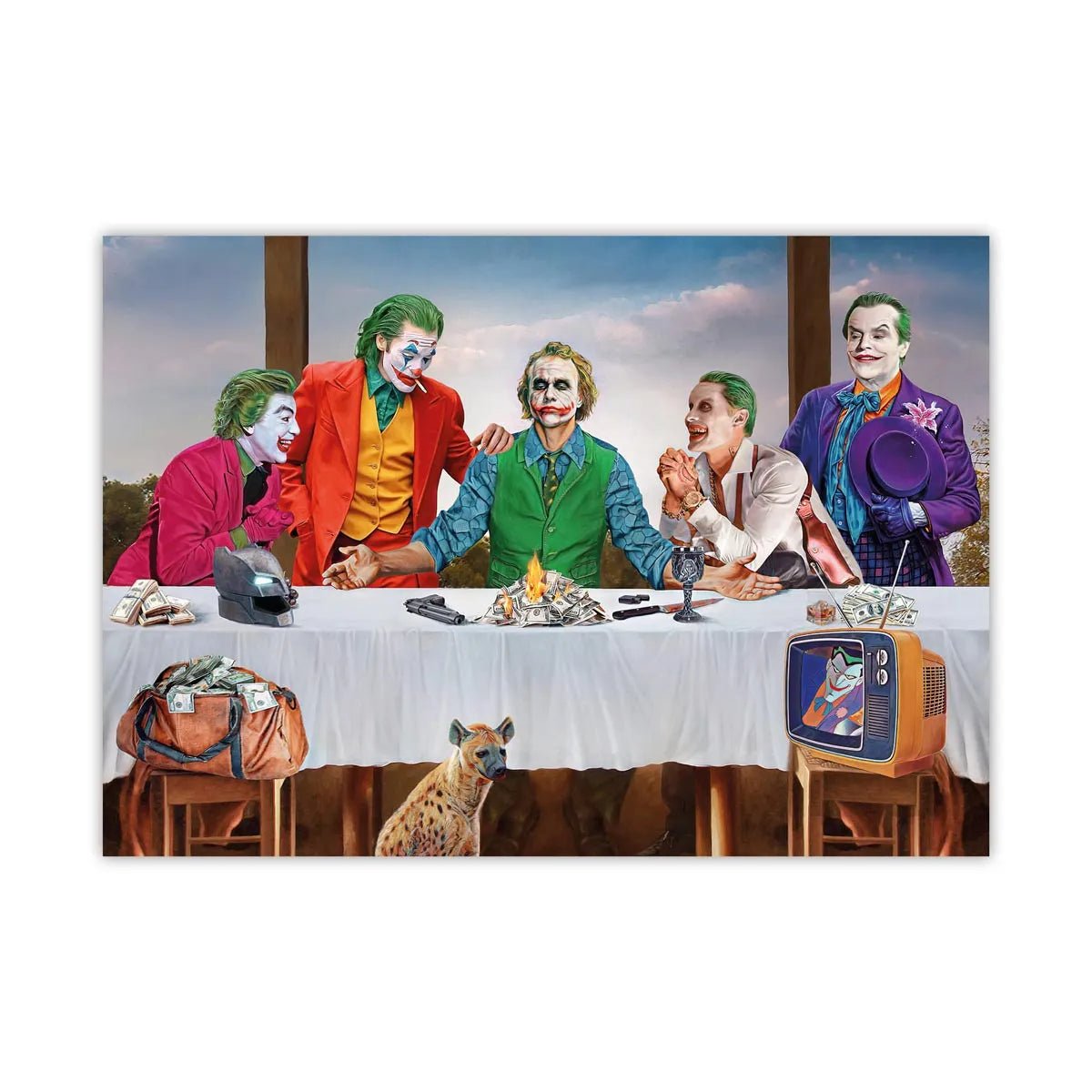 The Last Laugh: An Epic Pop Art Joker Movie Wall Art Collage