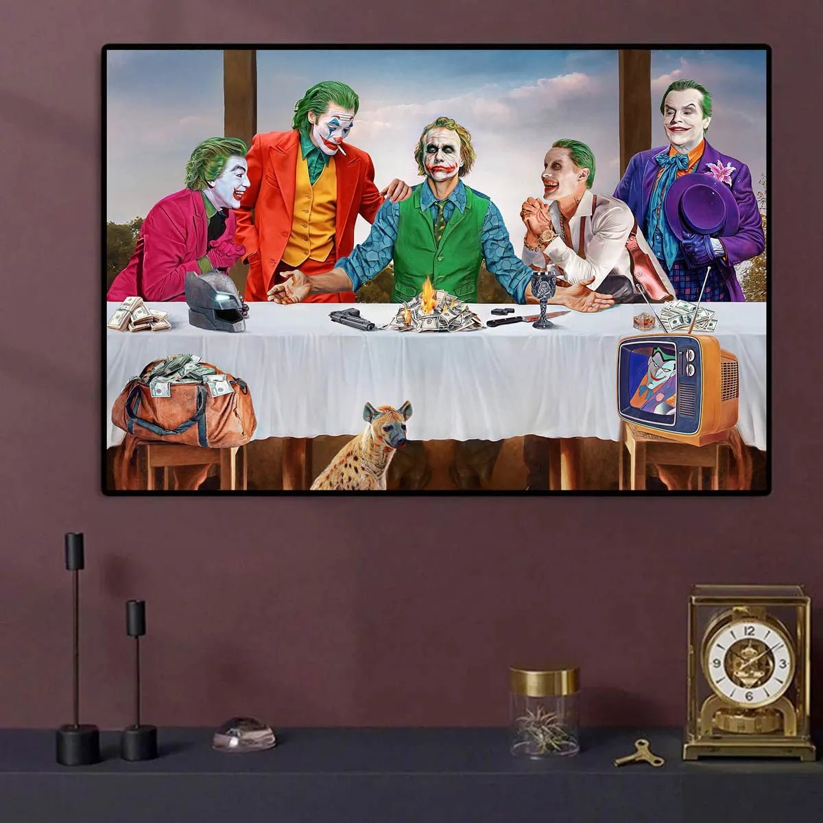 The Last Laugh: An Epic Pop Art Joker Movie Wall Art Collage