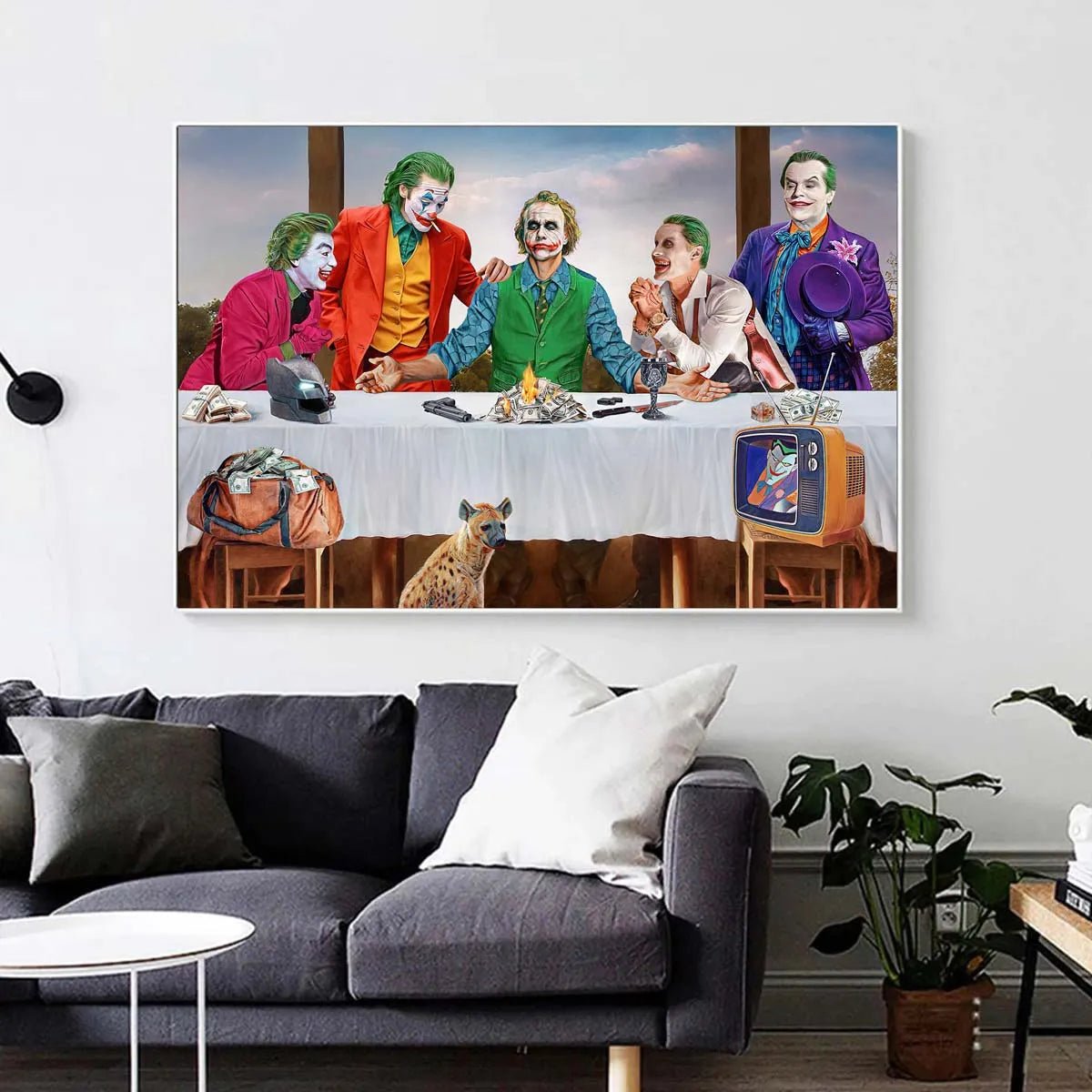 The Last Laugh: An Epic Pop Art Joker Movie Wall Art Collage