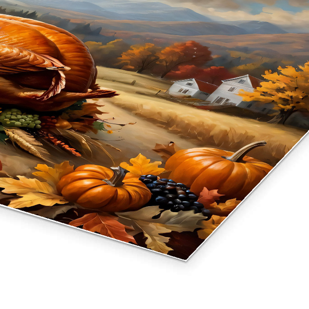 Thanksgiving Wall Art - Heart of the Harvest Feast Canvas