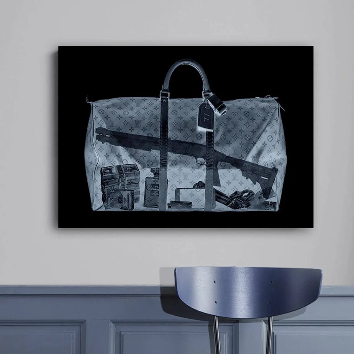 The Getaway Bag: A Provocative Modern Pop Art Wall Art Print