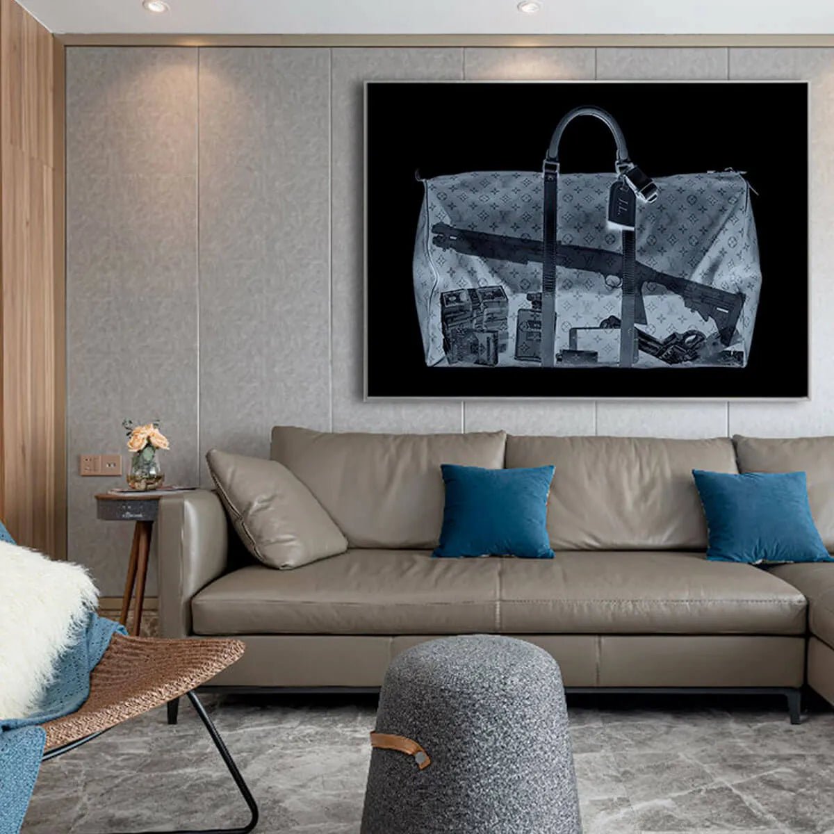 The Getaway Bag: A Provocative Modern Pop Art Wall Art Print