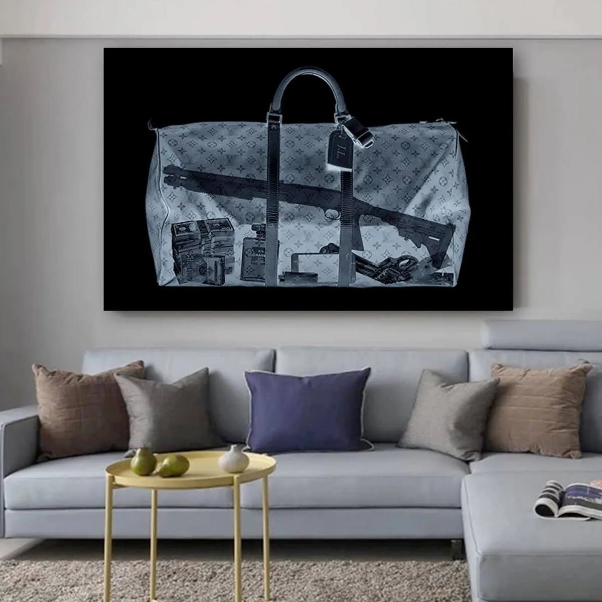The Getaway Bag: A Provocative Modern Pop Art Wall Art Print