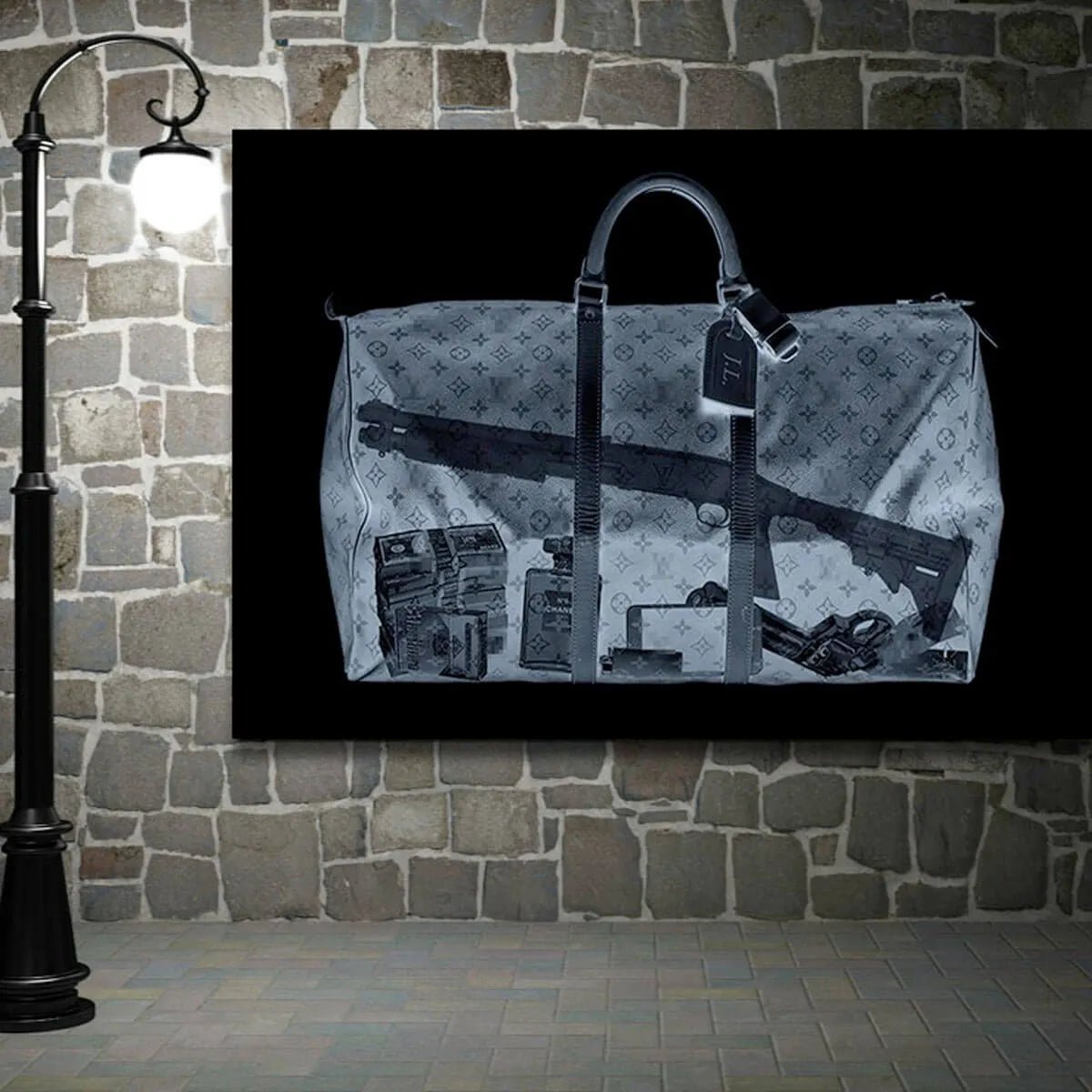The Getaway Bag: A Provocative Modern Pop Art Wall Art Print