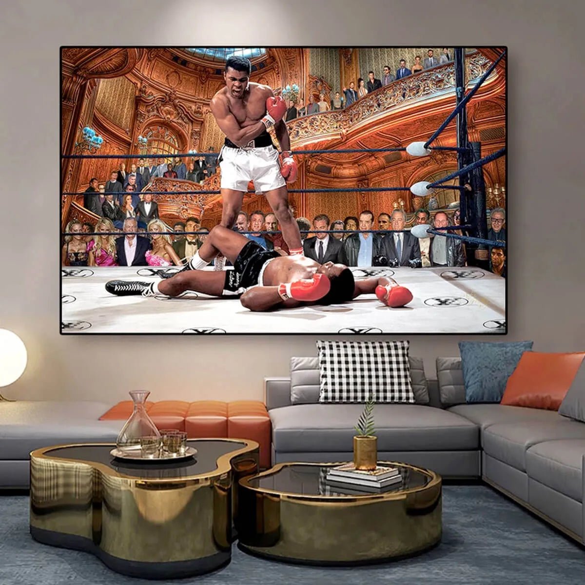 The Greatest Show: A Surreal Muhammad Ali Pop Art Sports Wall Art