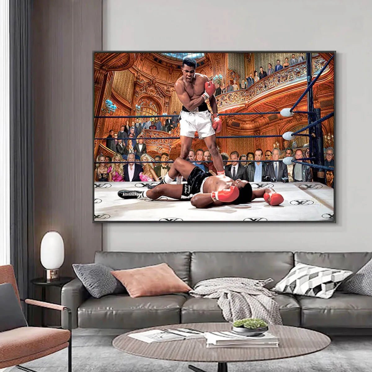 The Greatest Show: A Surreal Muhammad Ali Pop Art Sports Wall Art